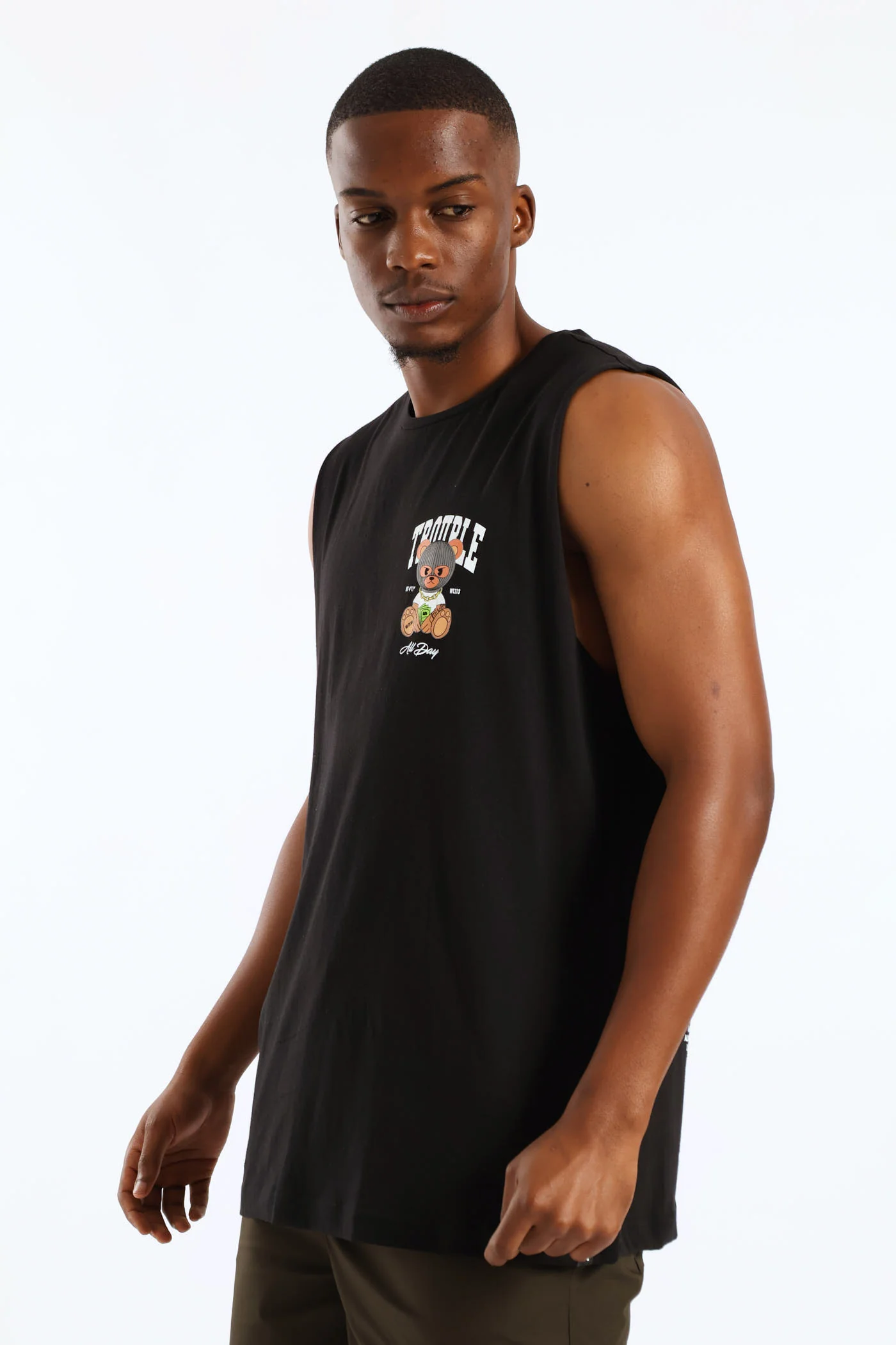 Trouble Teddy Vest - Black - Image 4
