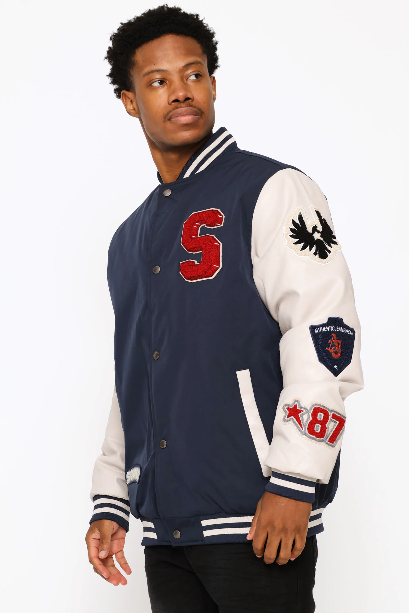 Troyden Jacket - Navy - Image 3