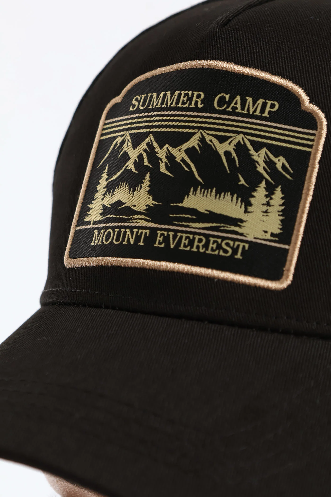 Trucker Applique Cap - Black - Image 3
