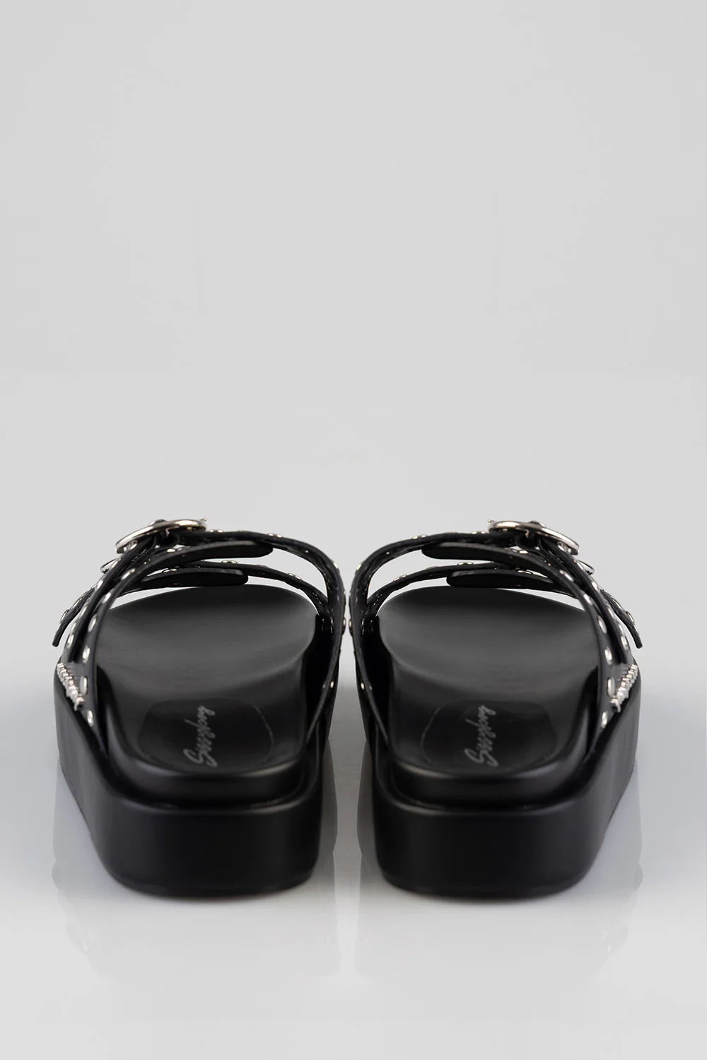 True Stud Platform Sandal - Black - Image 3