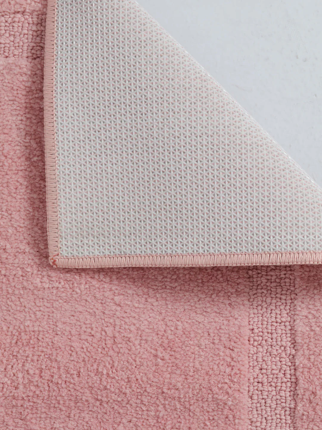 Tufted Border Runner 1400Gsm Bath Mat 45X100Cm - Pink - Image 2