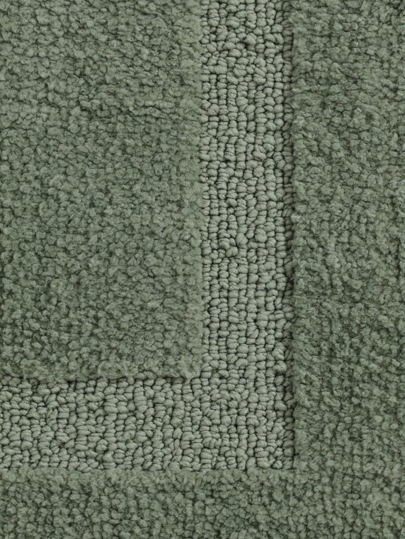 Tufted Border Small Bath Mat 1400GSM - Green - Image 2
