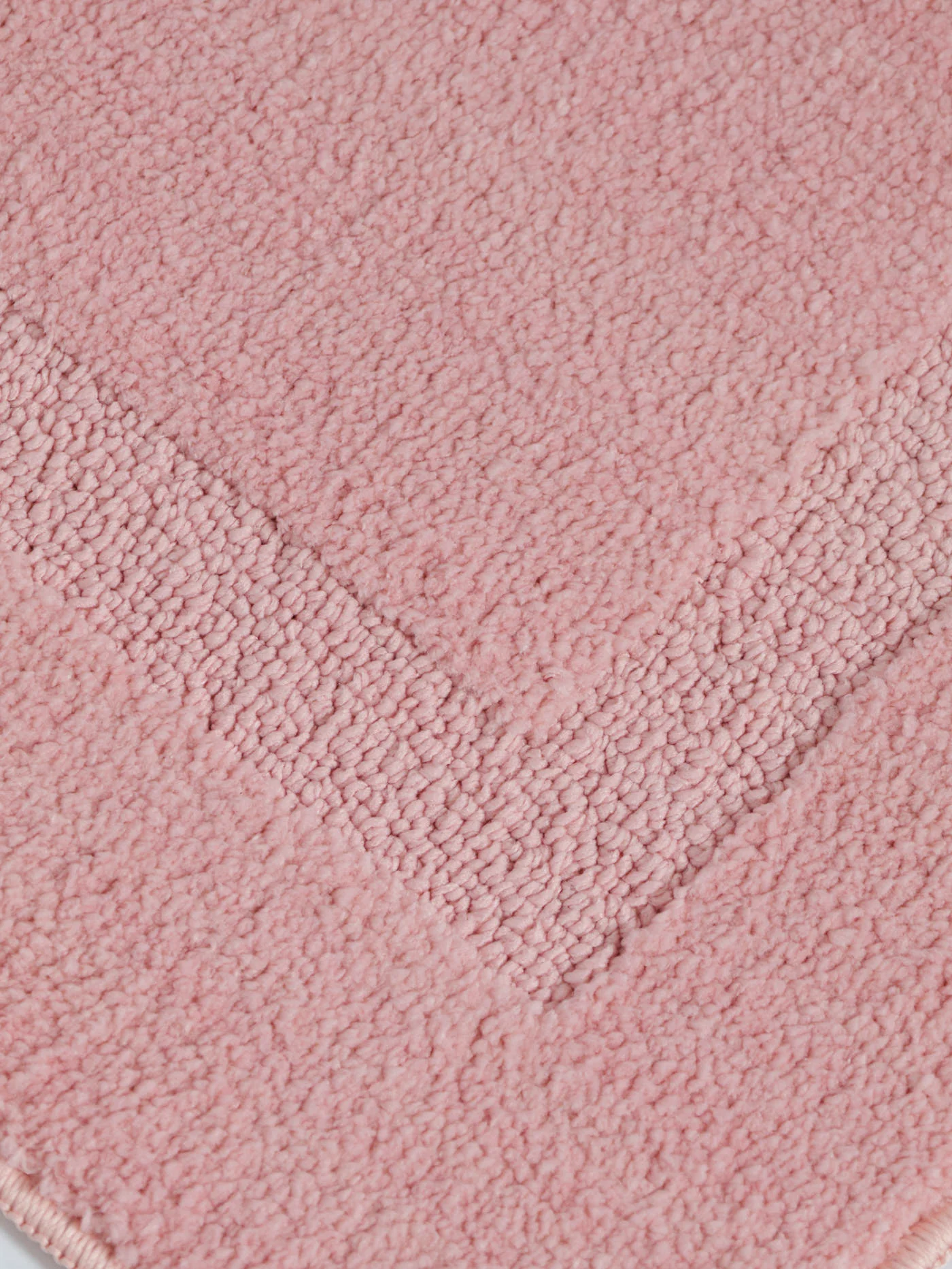Tufted Border Small Bath Mat 1400GSM - Pink - Image 2