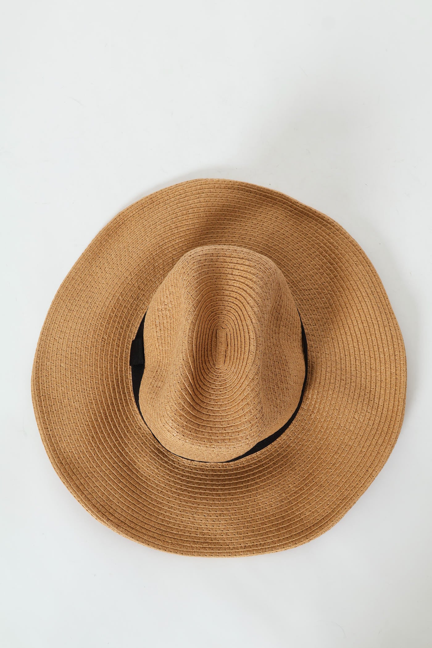 Turn Up Straw Cowboy Hat - Caramel - Image 3