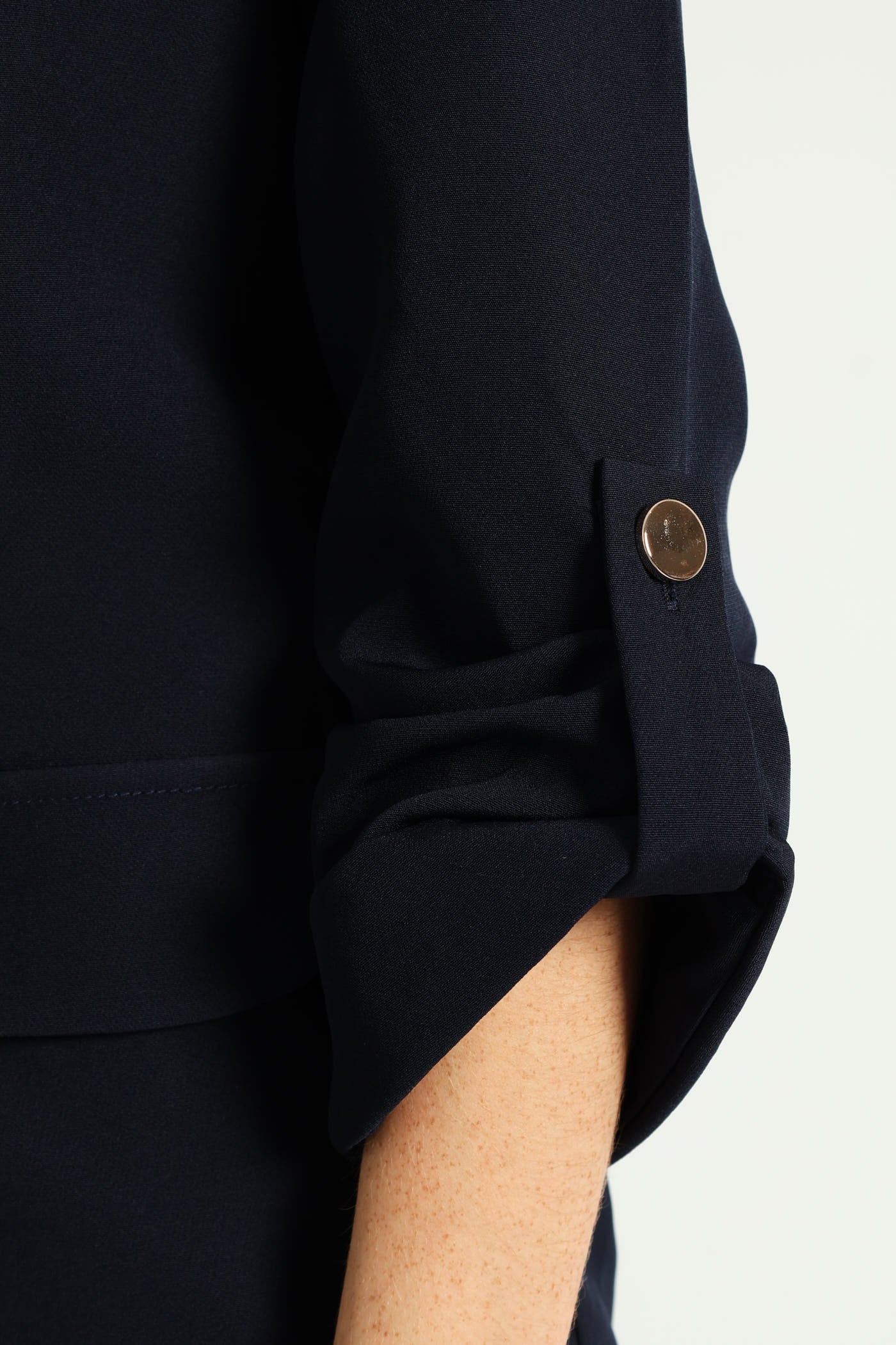 Turn Up Tab Blazer - Navy - Image 5