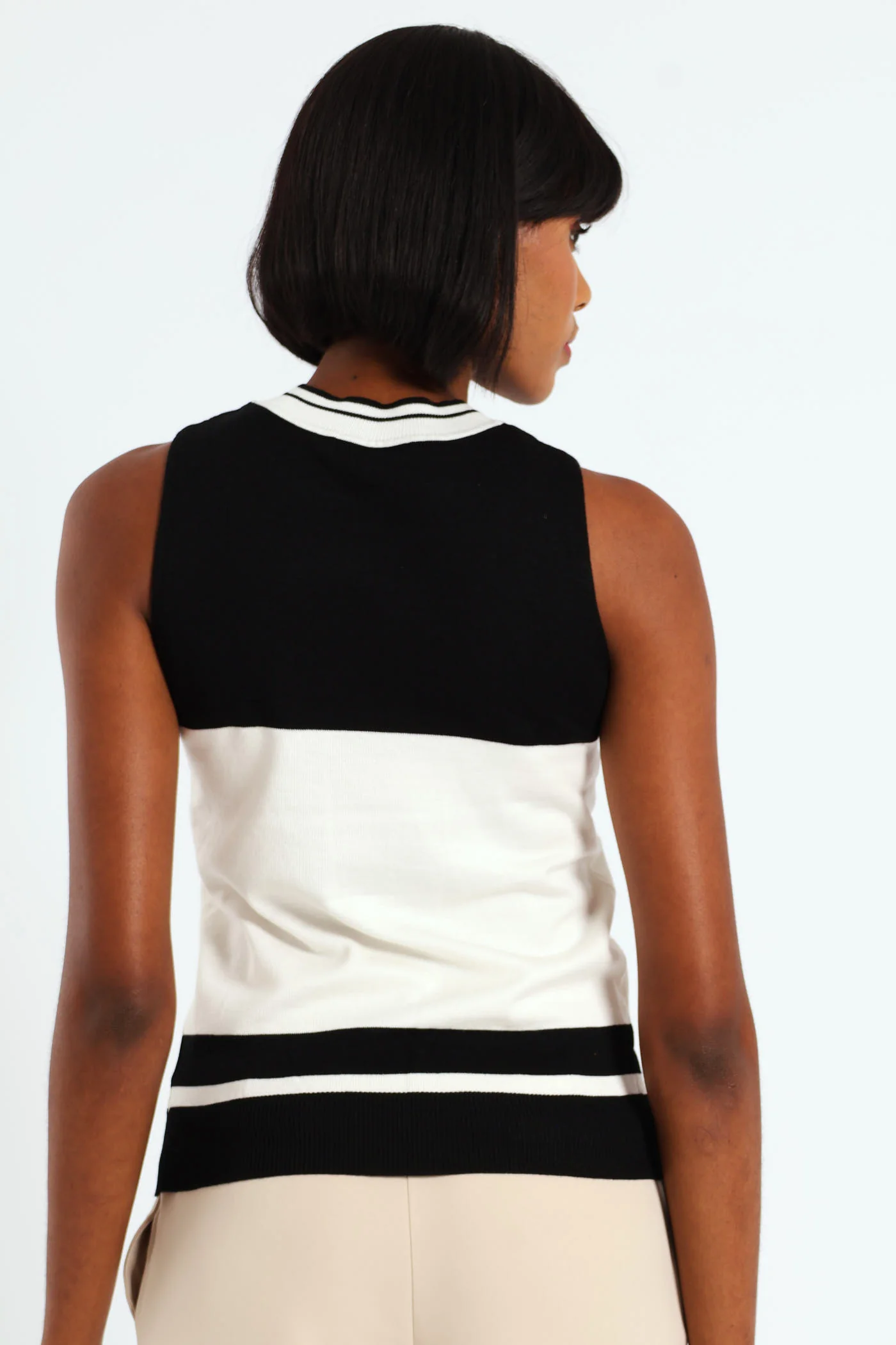 Turtle Neck Tank - Black - Image 3