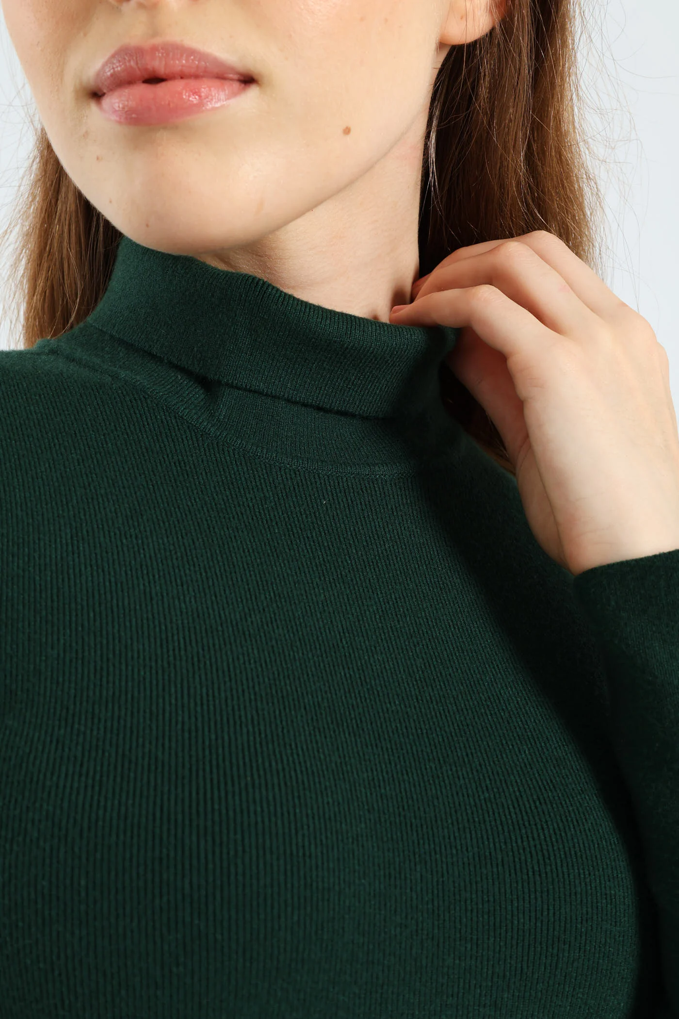 Turtleneck Mini Sweater Dress - Image 3