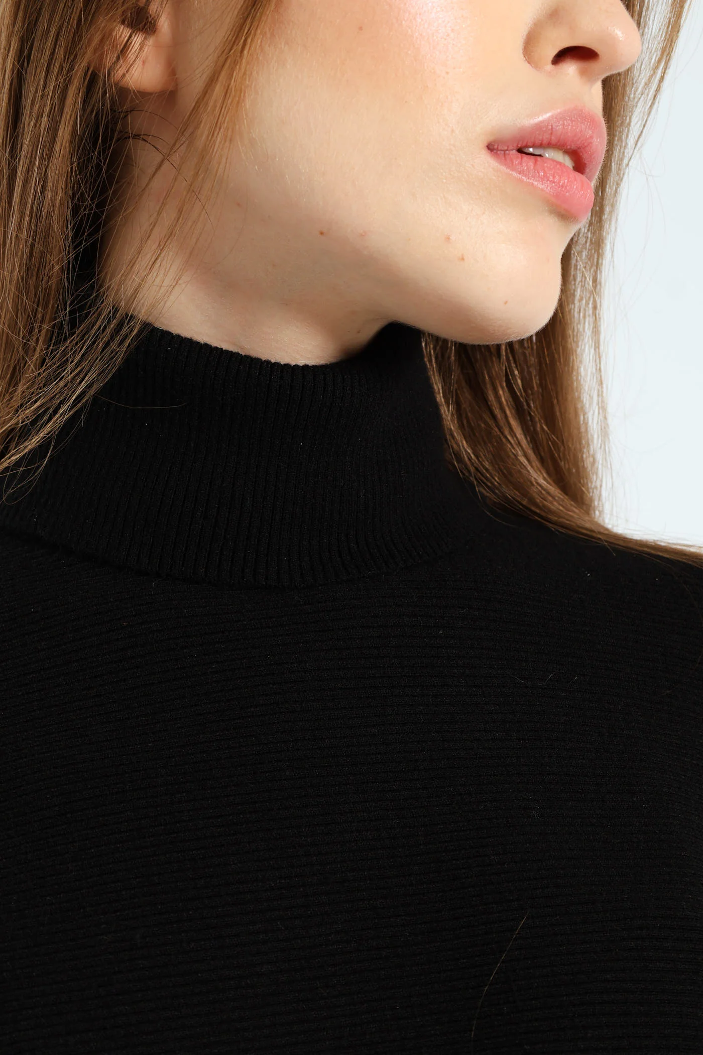 Turtleneck Sweater & Skirt - Black - Image 2