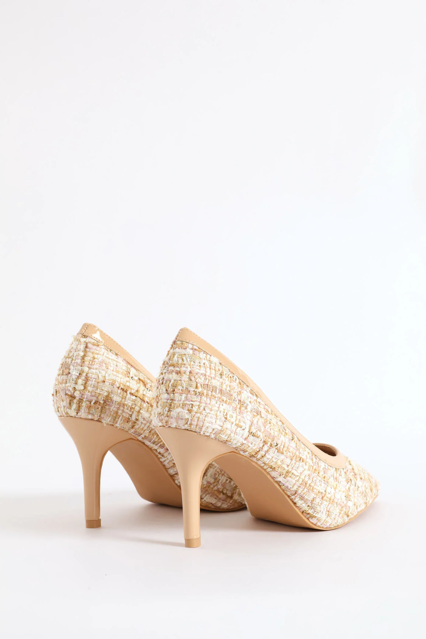 Tweed Court Heel - Natural - Image 3