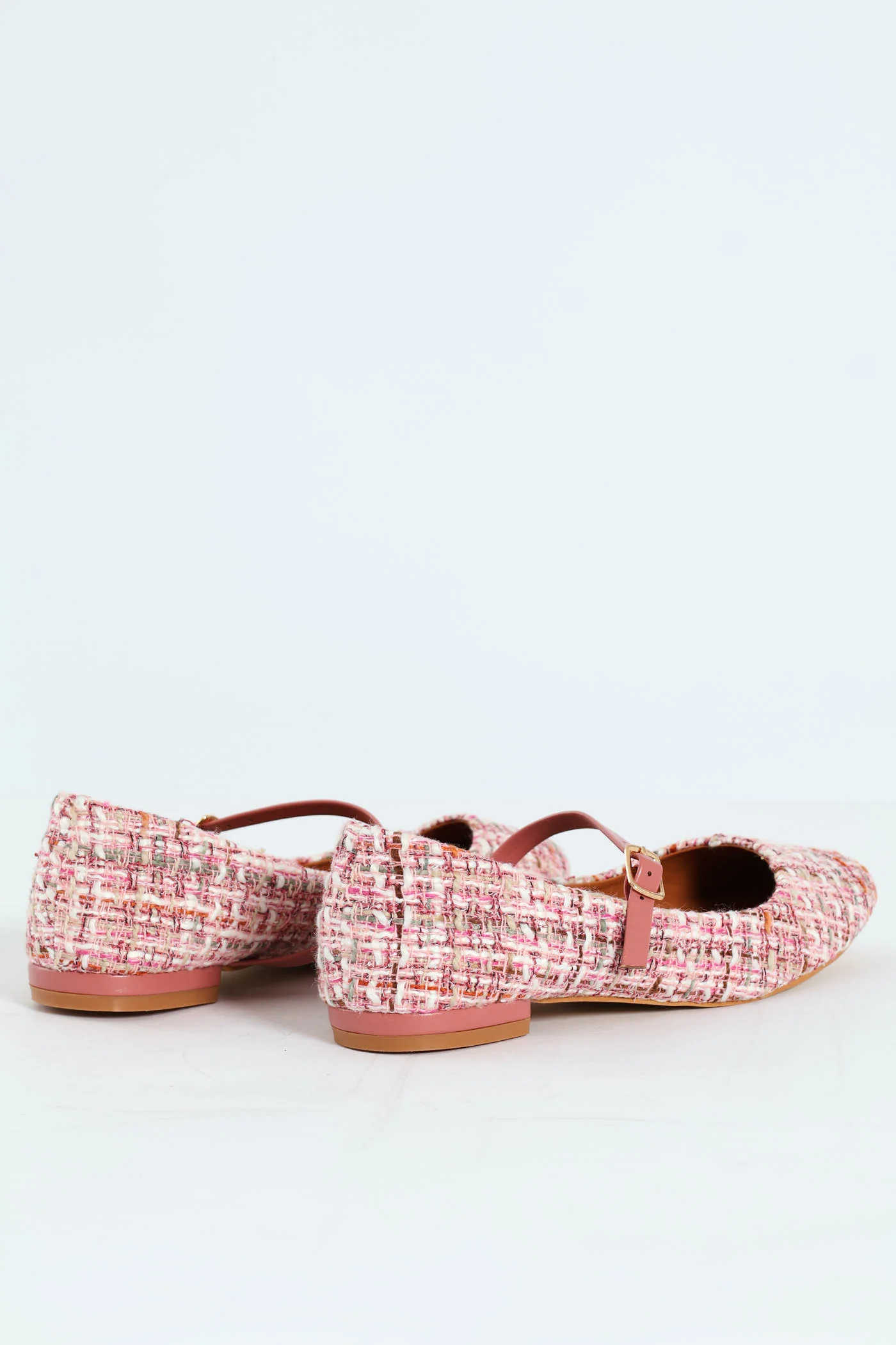Tweed Maryjane Pump - Pink - Image 5