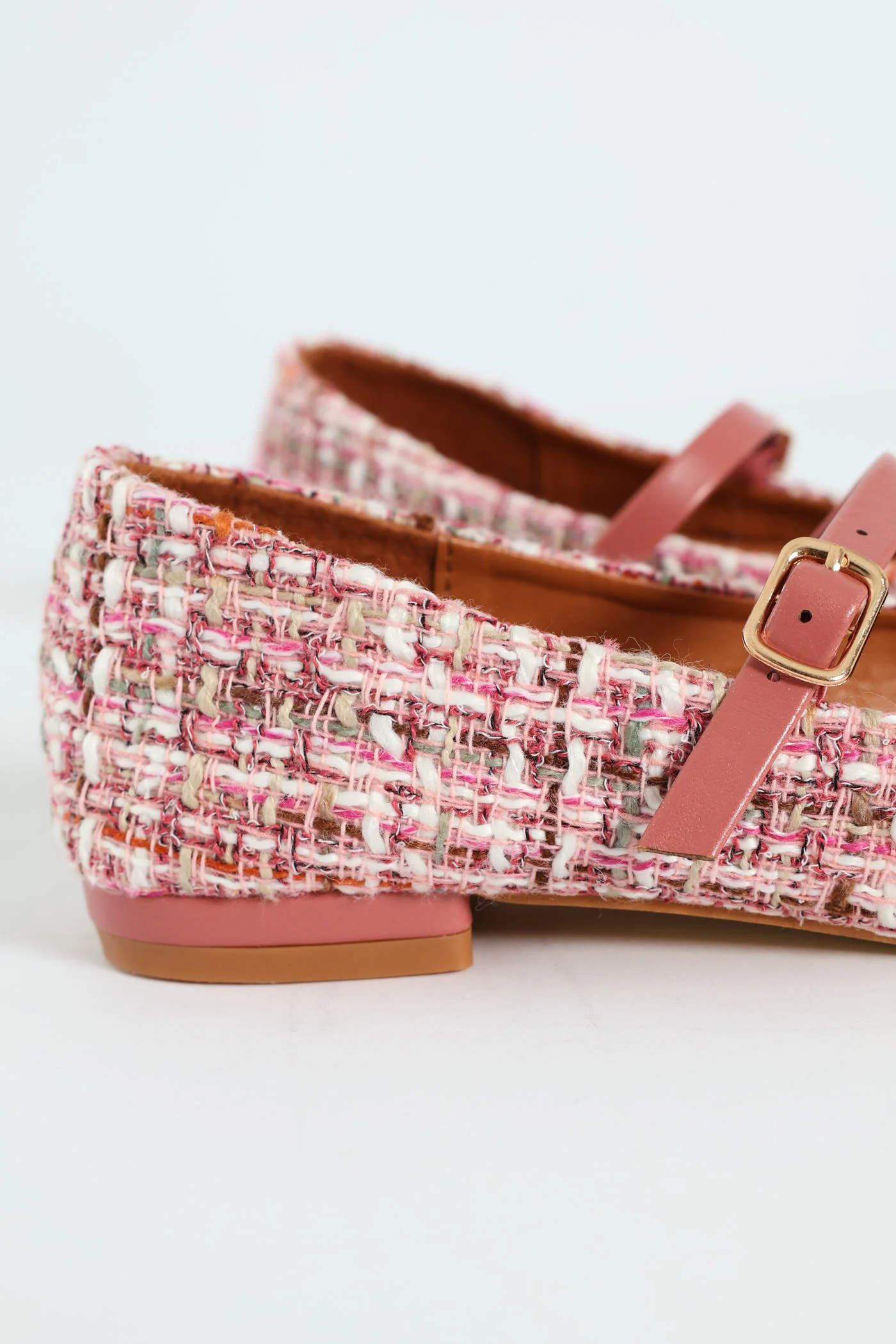 Tweed Maryjane Pump - Pink - Image 6