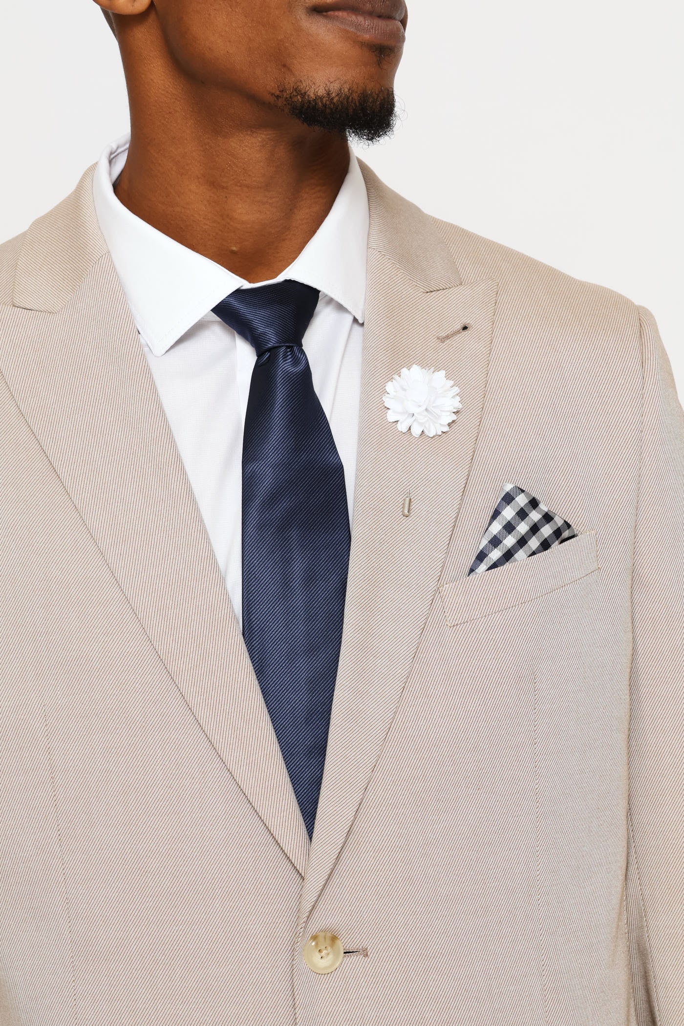 Twill Suit Jacket - Natural - Image 2