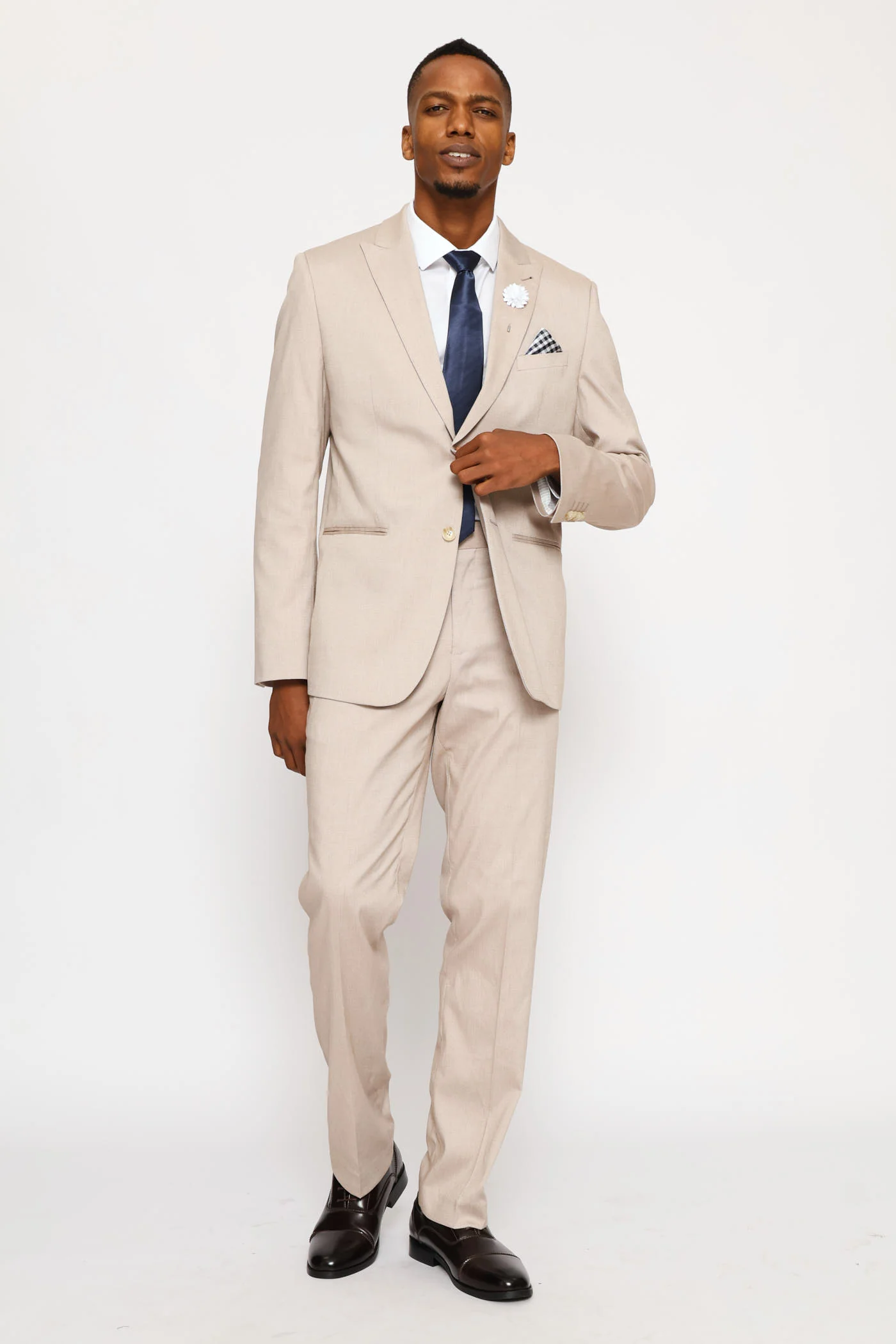 Twill Suit Jacket - Natural - Image 5