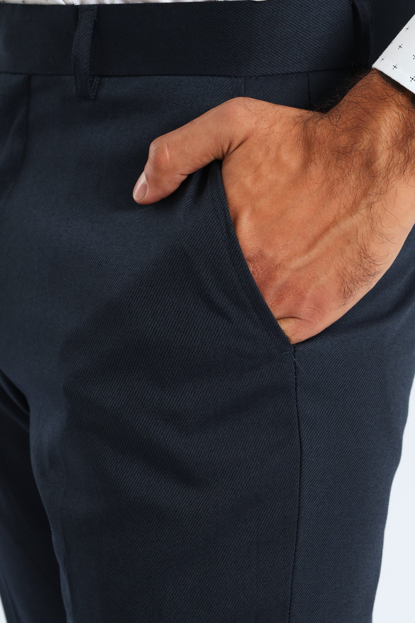 Twill Suit Trousers - Petrol - Image 5