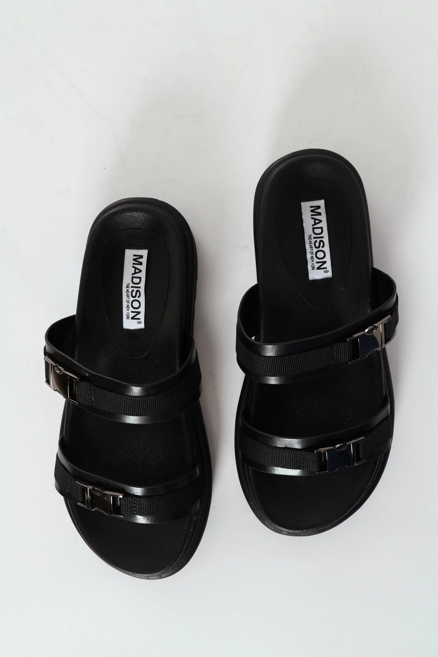 Two Strap Birke Sandal - Black - Image 2