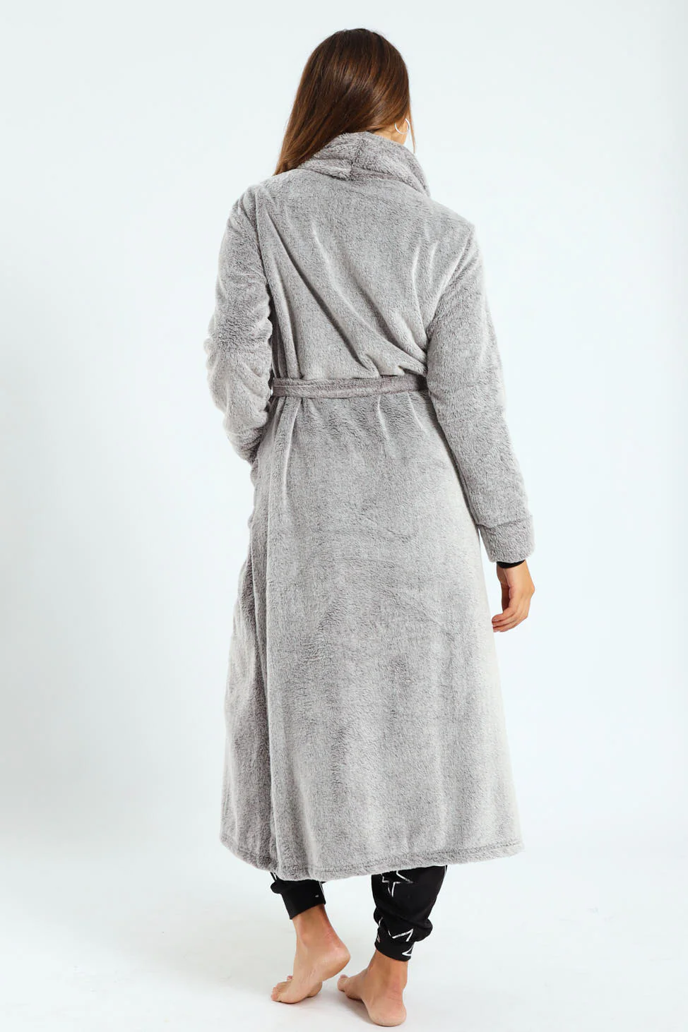 Two-Tone Gown - Charcoal Melange - Image 3