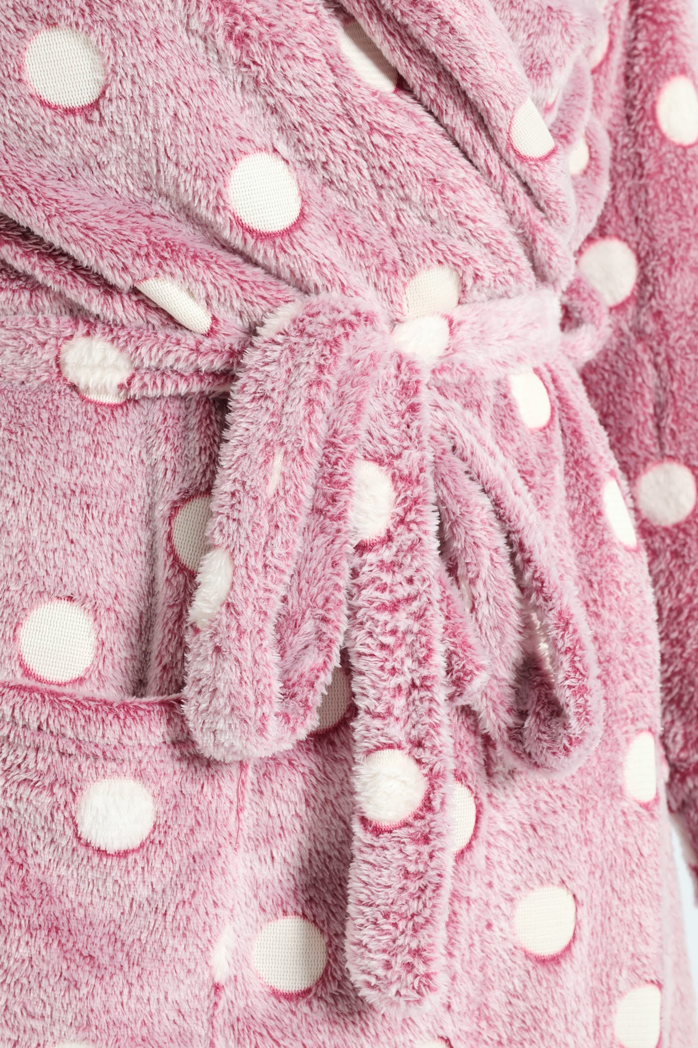Two-Tone Spot Fluffy Gown - Burgundy - Image 2