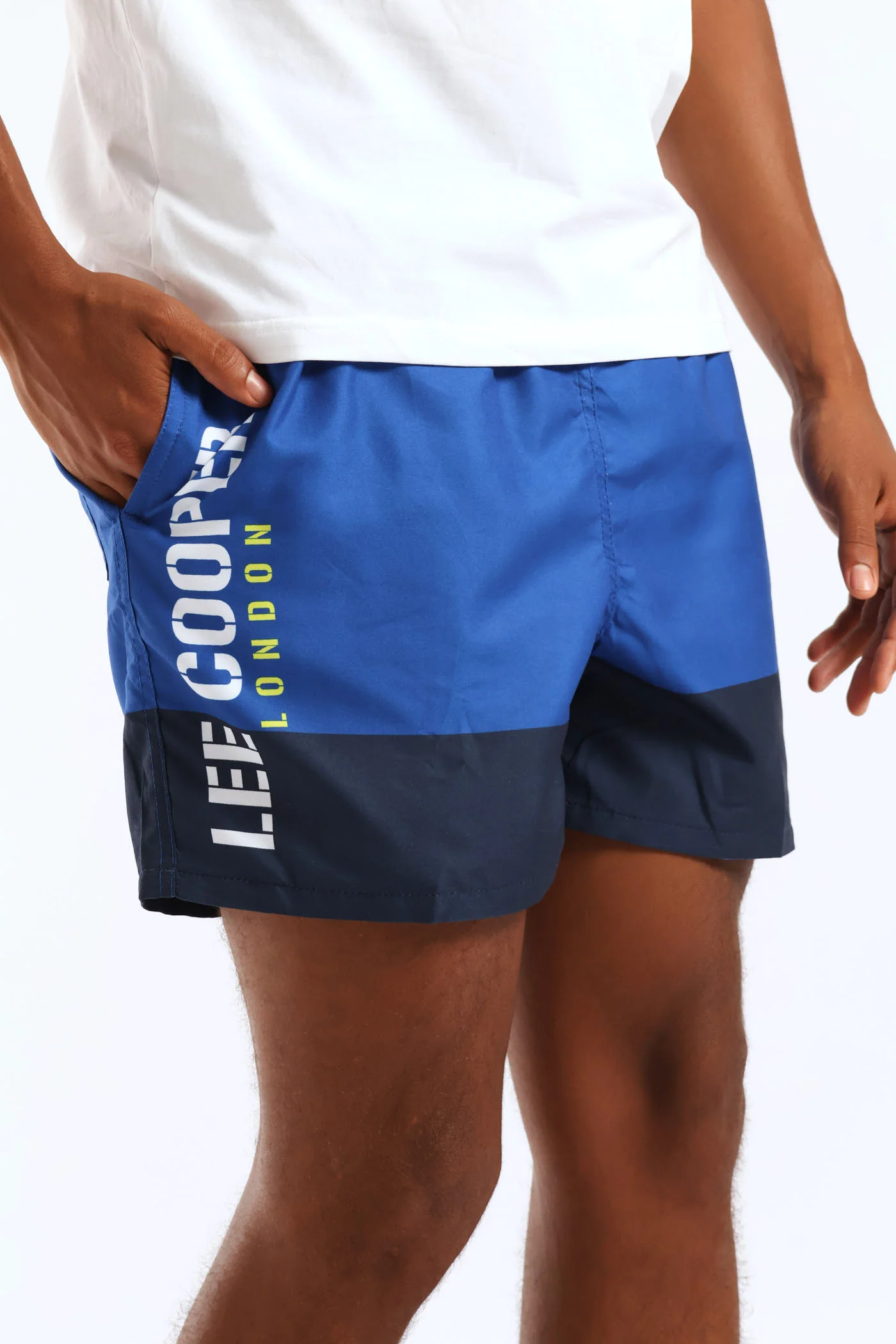 Two Tone Swim Short - Blue - Image 2