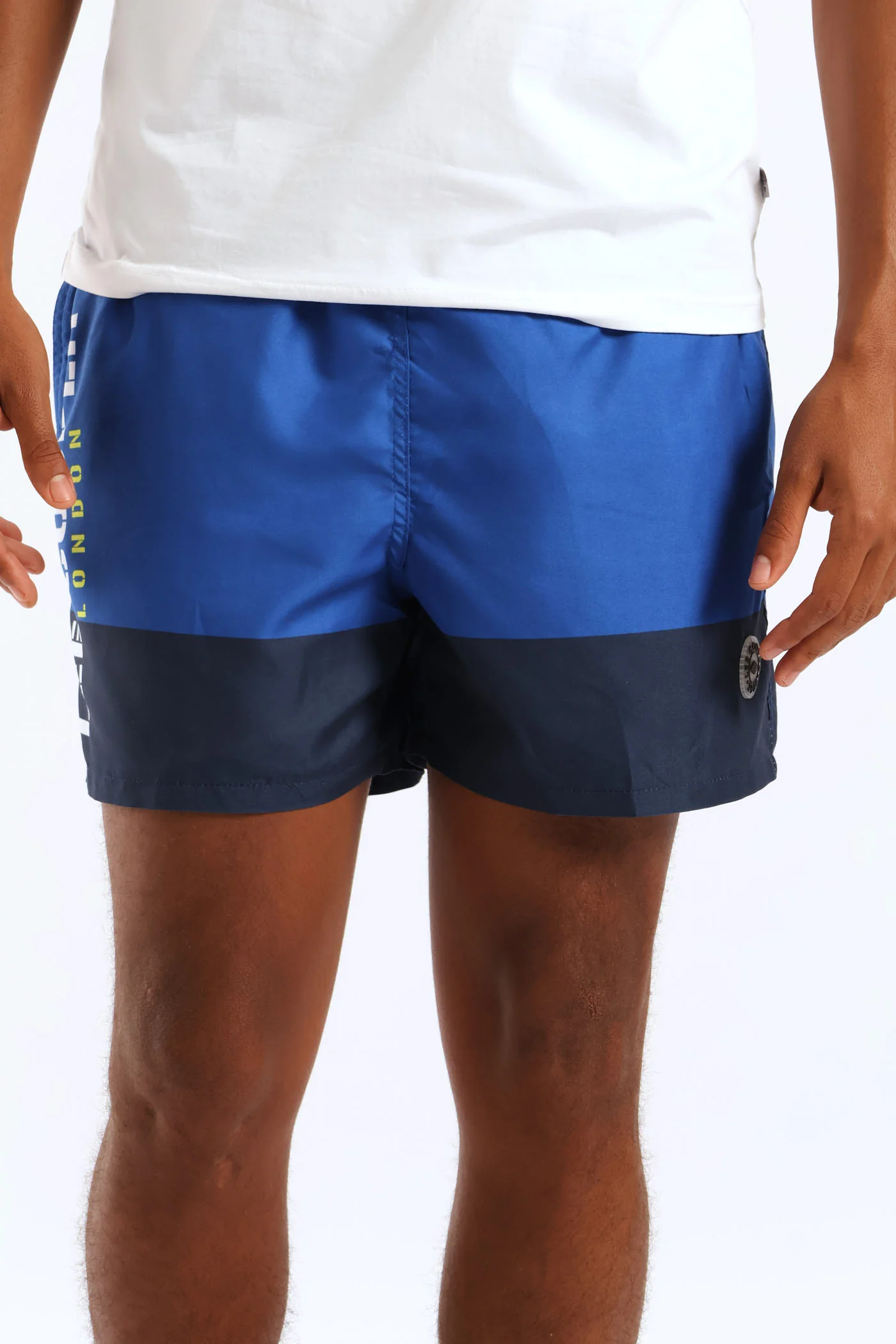 Two Tone Swim Short - Blue - Image 3