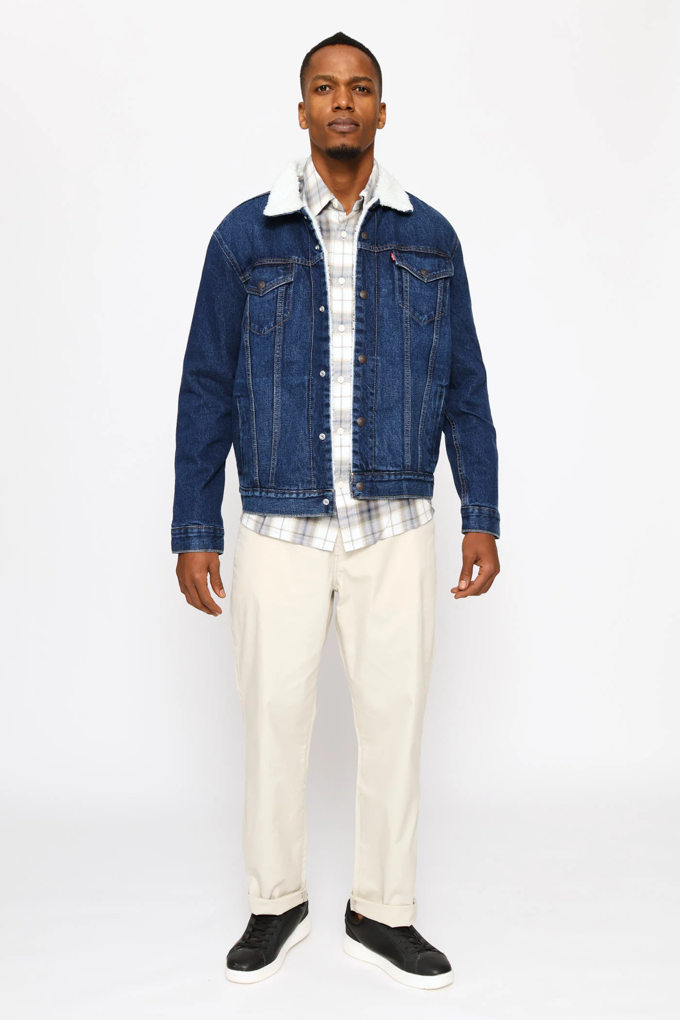 Type 3 Za Sherpa Trucker Jacket - Indigo - Image 6