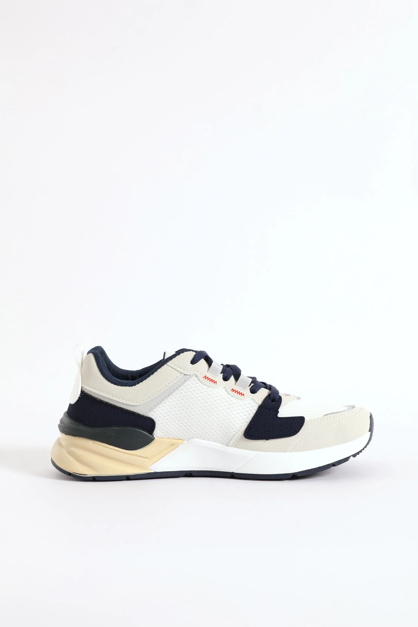 Ua Brazza 1 Nubuck Lace Up Retro Sneaker - Navy - Image 4