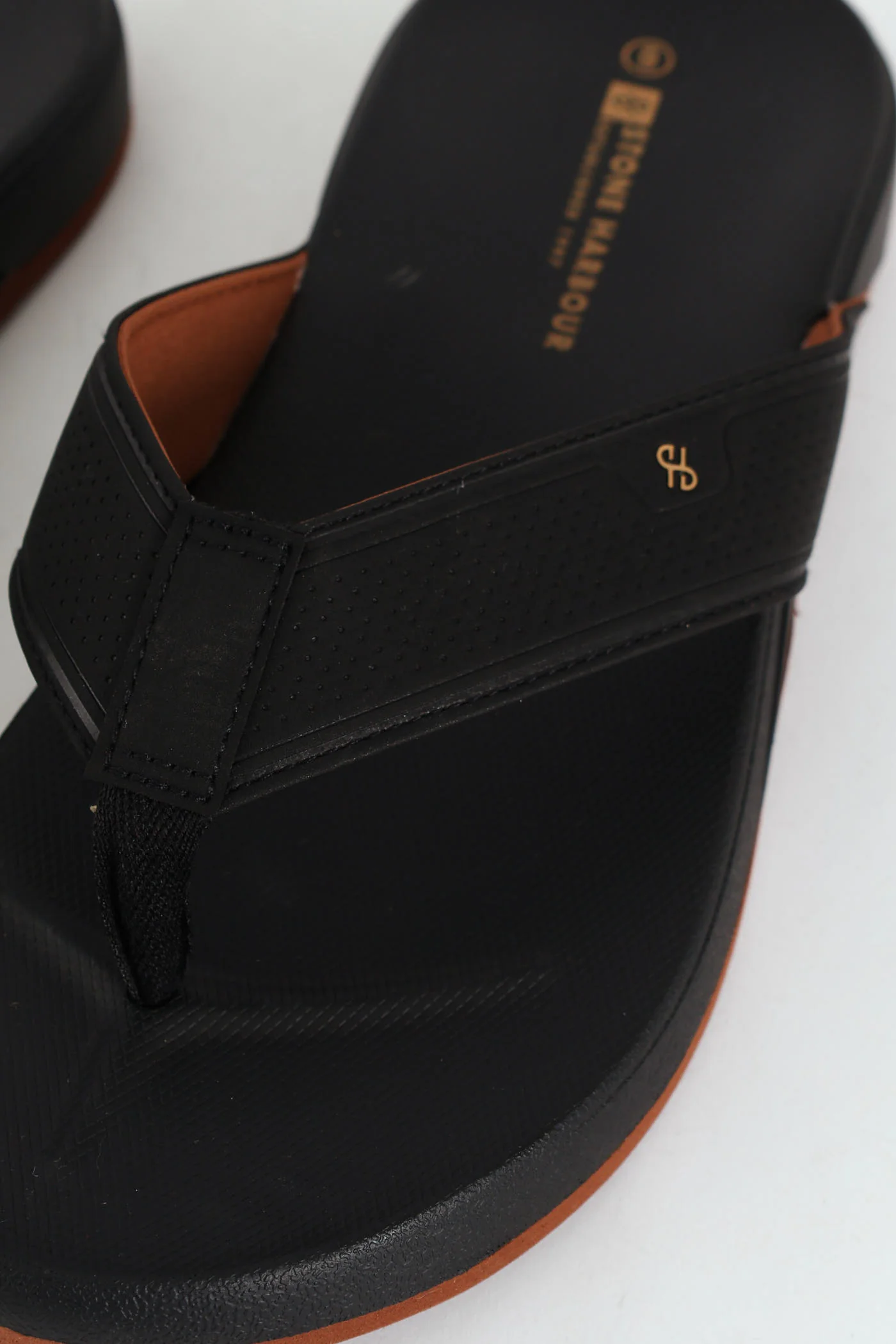 Ultra Soft Wide Vamp Sandal - Black - Image 2