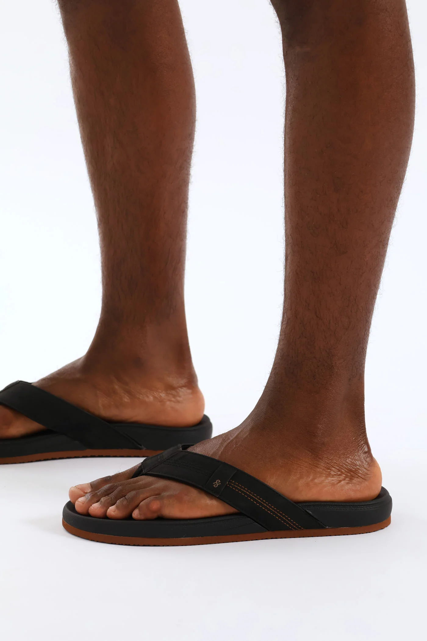 Ultra Soft Wide Vamp Sandal - Black - Image 2
