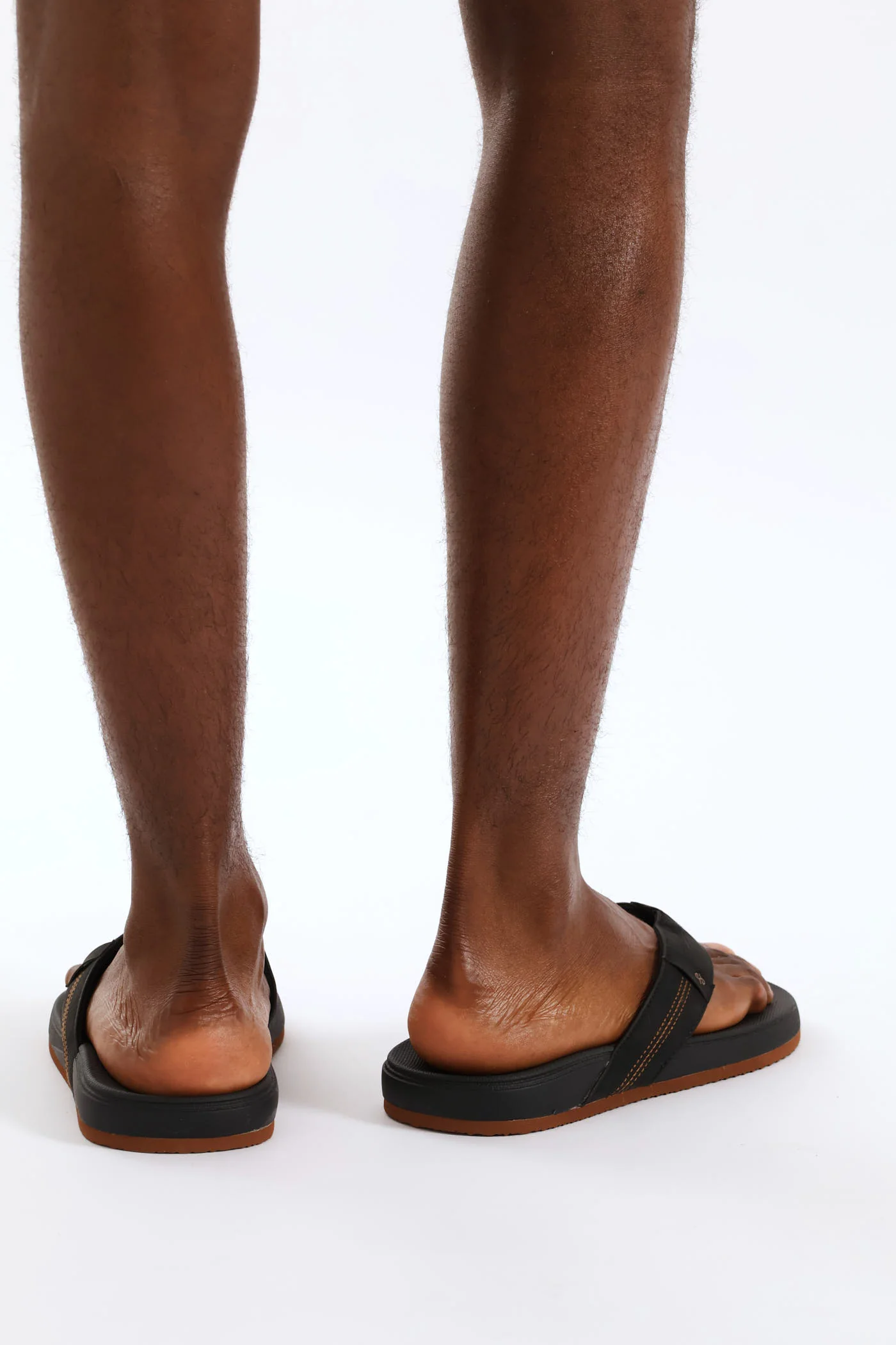 Ultra Soft Wide Vamp Sandal - Black - Image 3