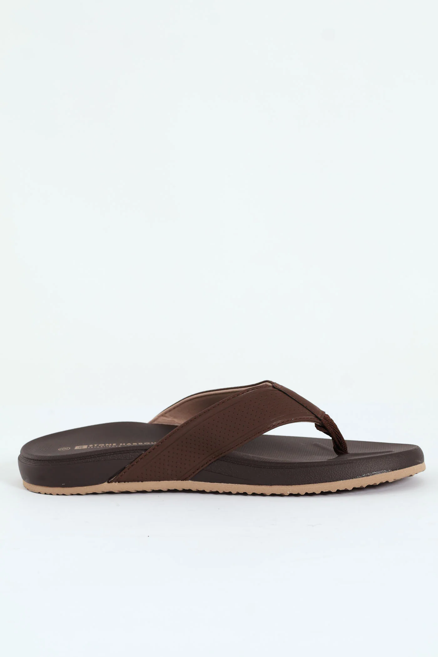 Ultra Soft Wide Vamp Sandal - Chocolate - Image 3