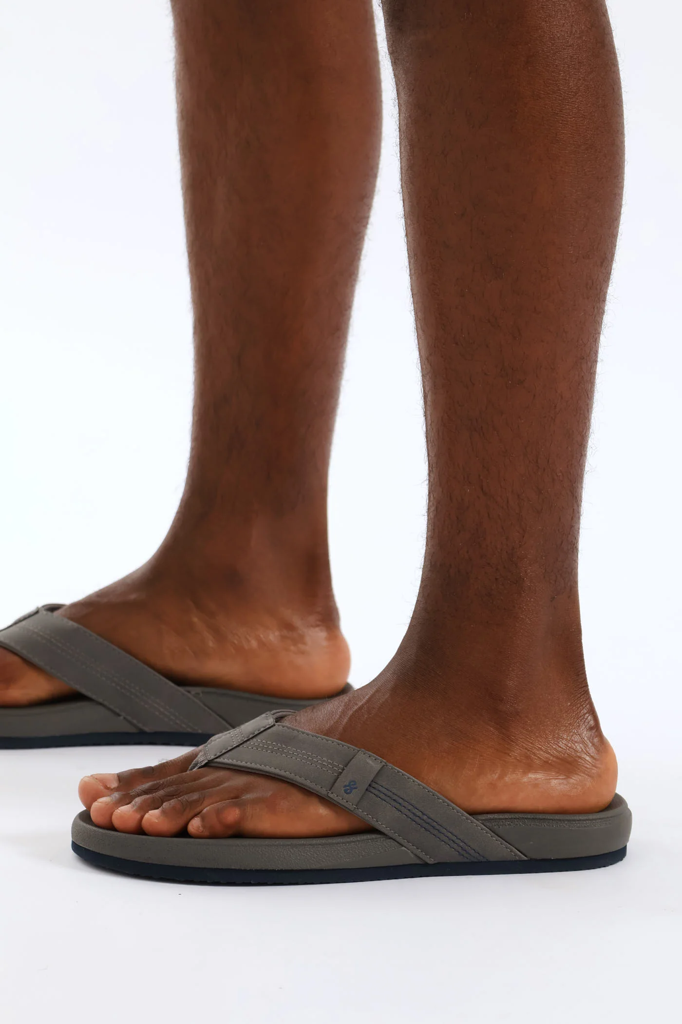 Ultra Soft Wide Vamp Sandal - Grey - Image 2