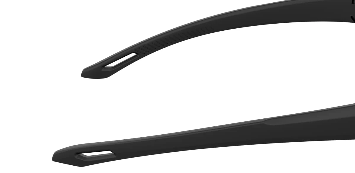 0001/G/S Rimless Rectangle Sunglasses - Black - Image 8