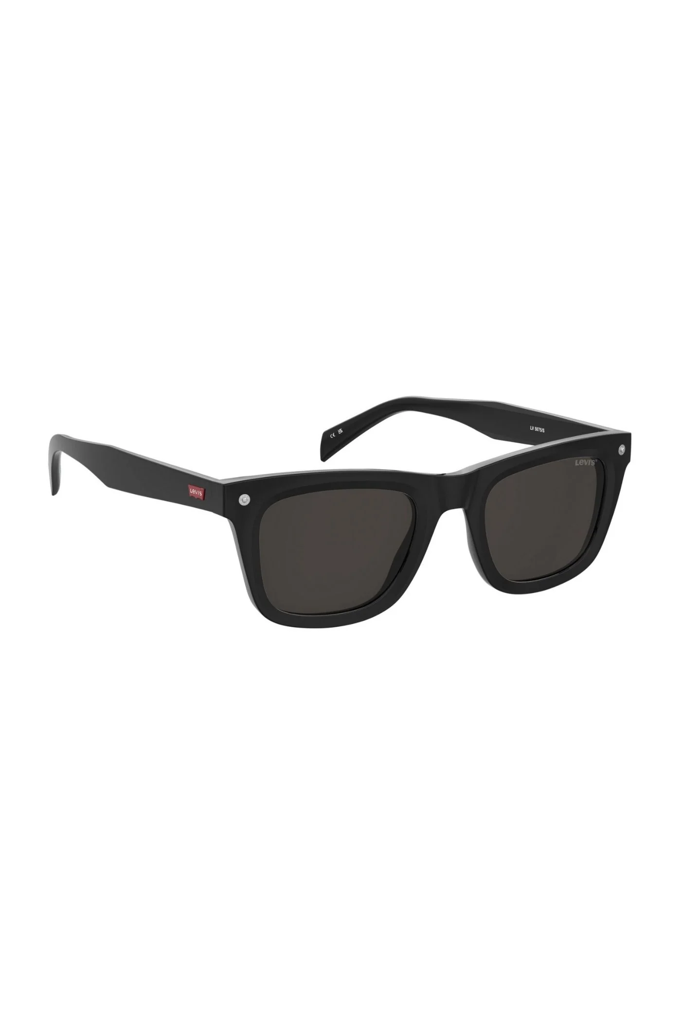 Unisex Rectangle Black Frame Grey Lens - None - Image 2