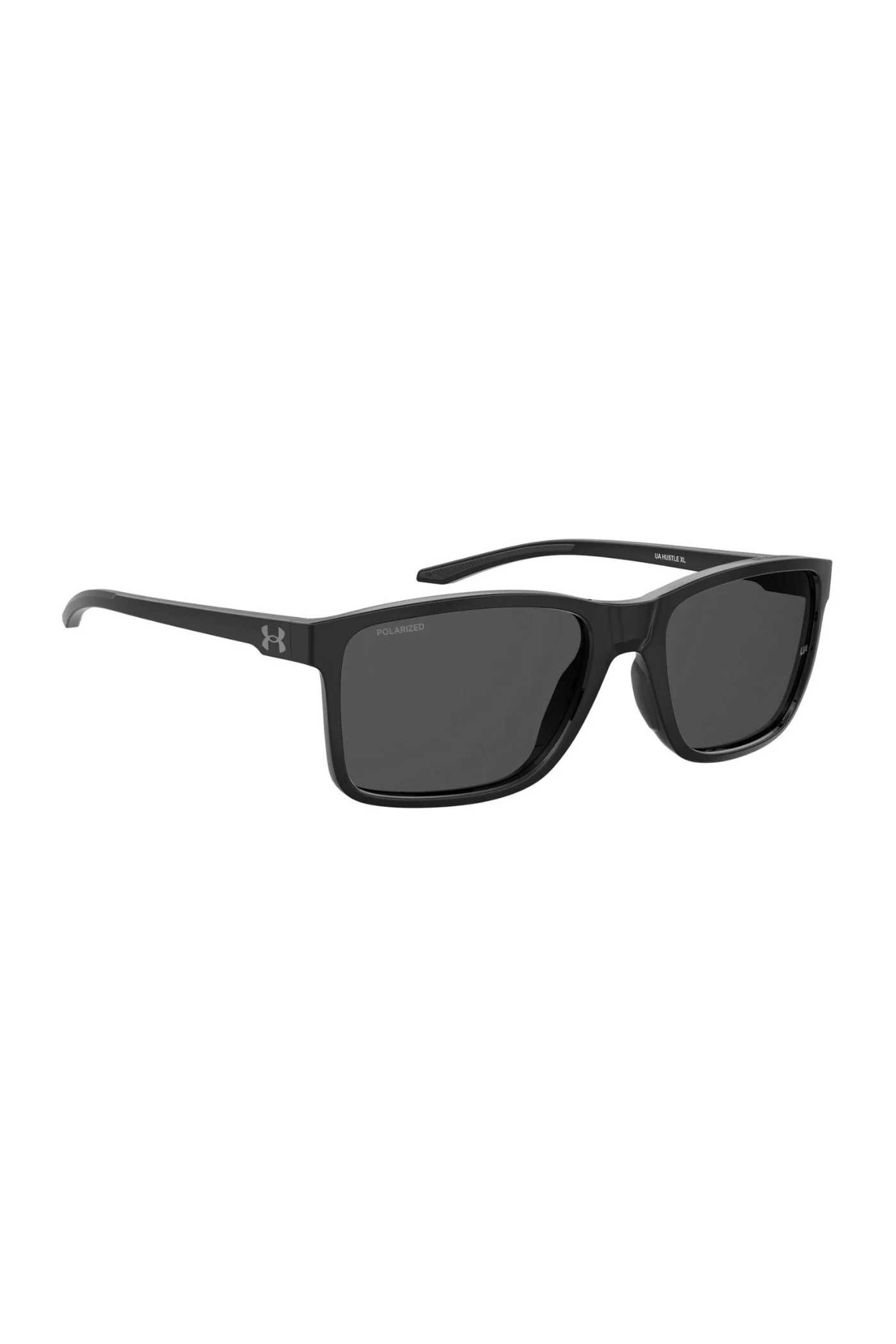Unisex Rectangle Frame Sunglasses - Black - Image 2