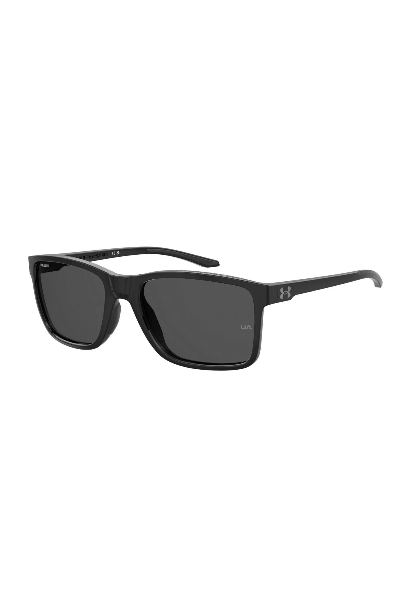 Unisex Rectangle Frame Sunglasses - Black - Image 3