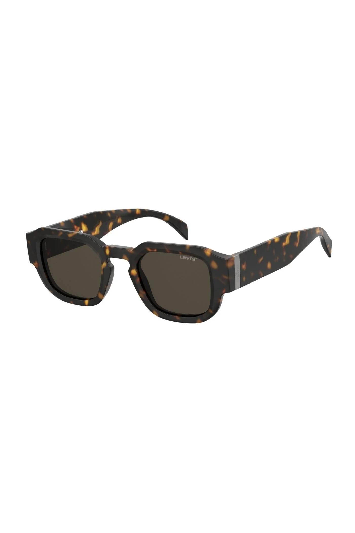 Unisex Rectangle Havana Frame Brown Lens - None - Image 2