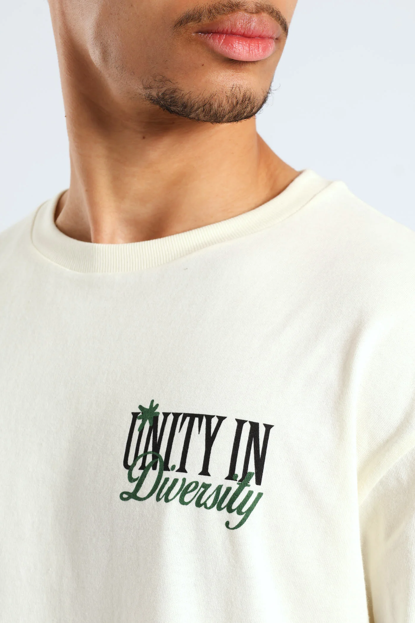 Unity Oversized T-Shirt - Ecru - Image 5