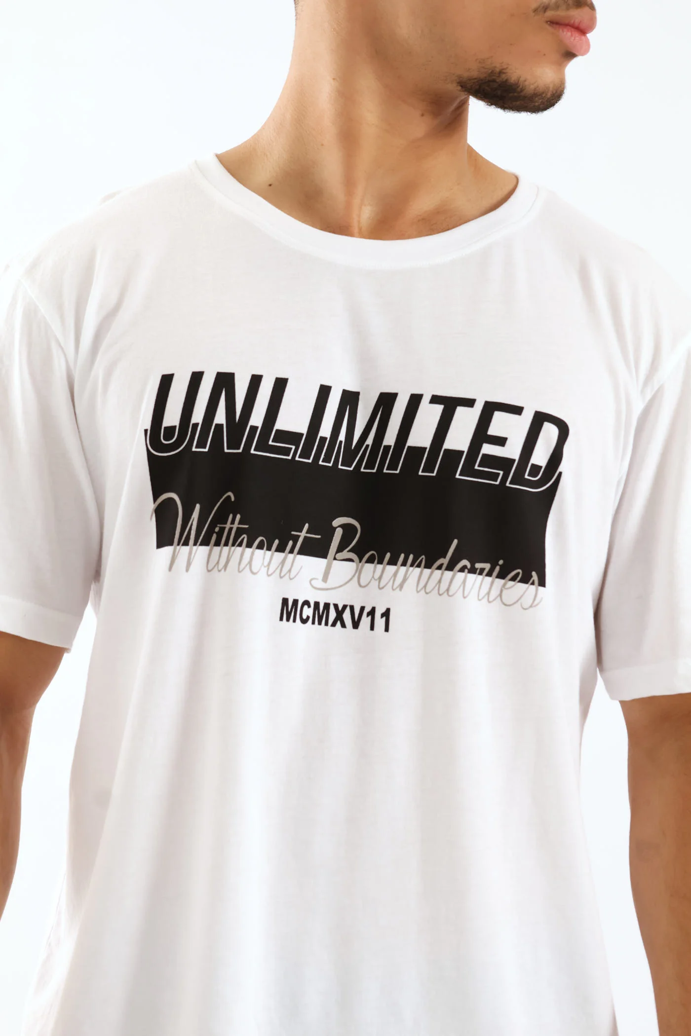 Unlimited Basic Print Tee - White - Image 6