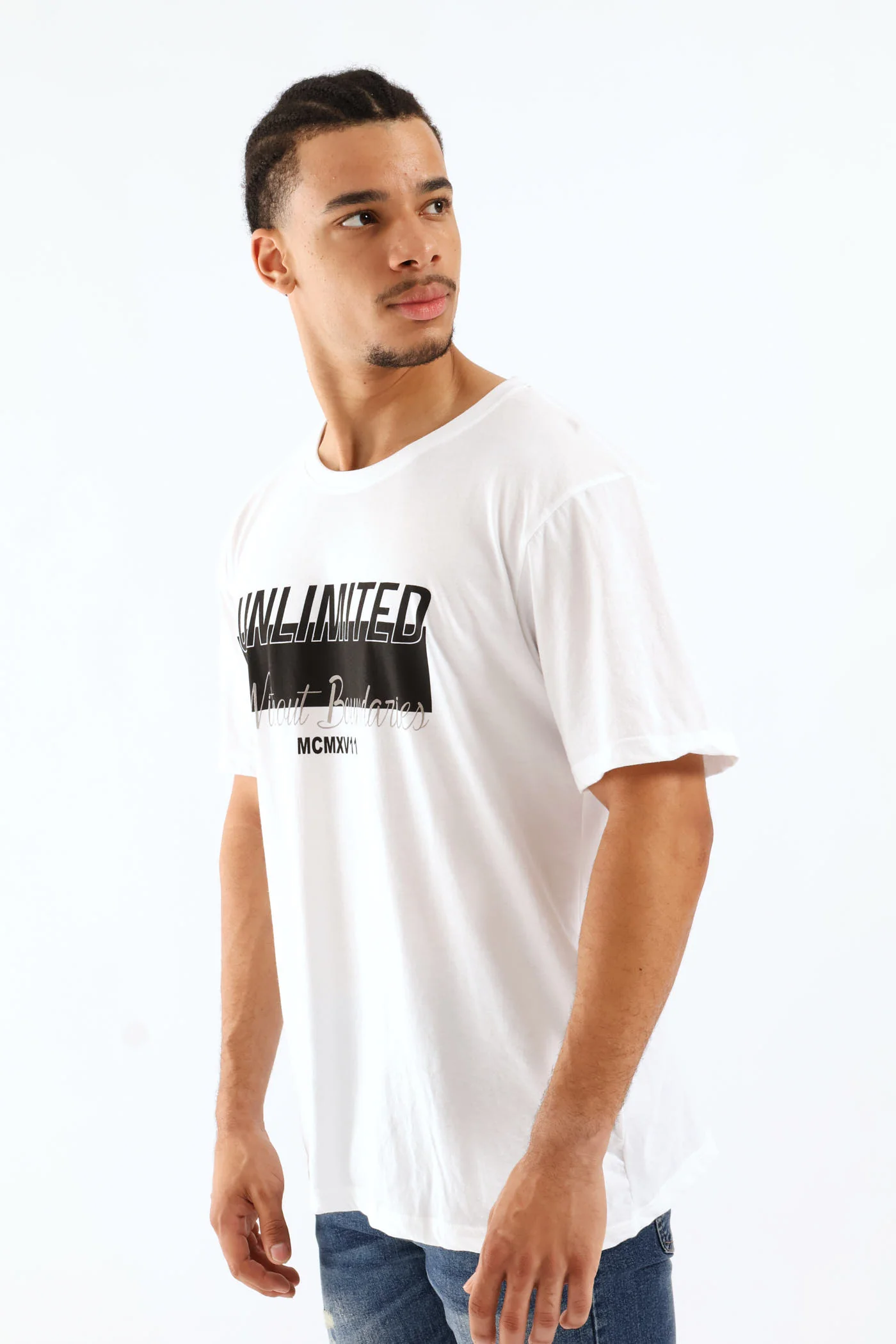 Unlimited Basic Print Tee - White - Image 8