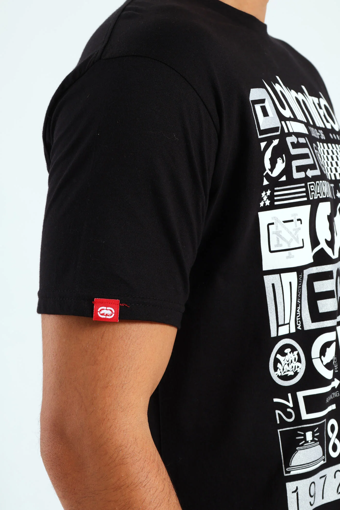 Unlimited Stacked Tee - Black - Image 5