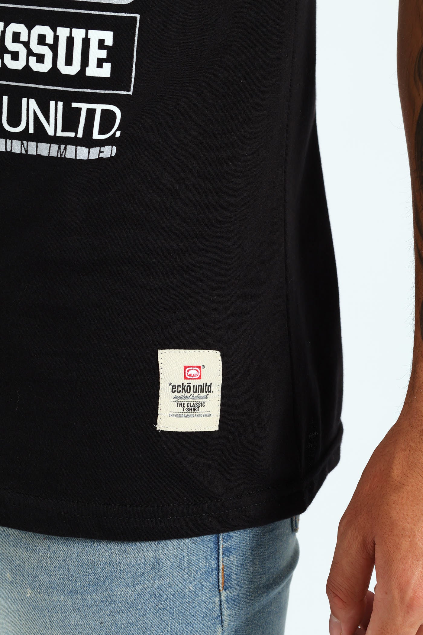 Unlimited Stacked Tee - Black - Image 6