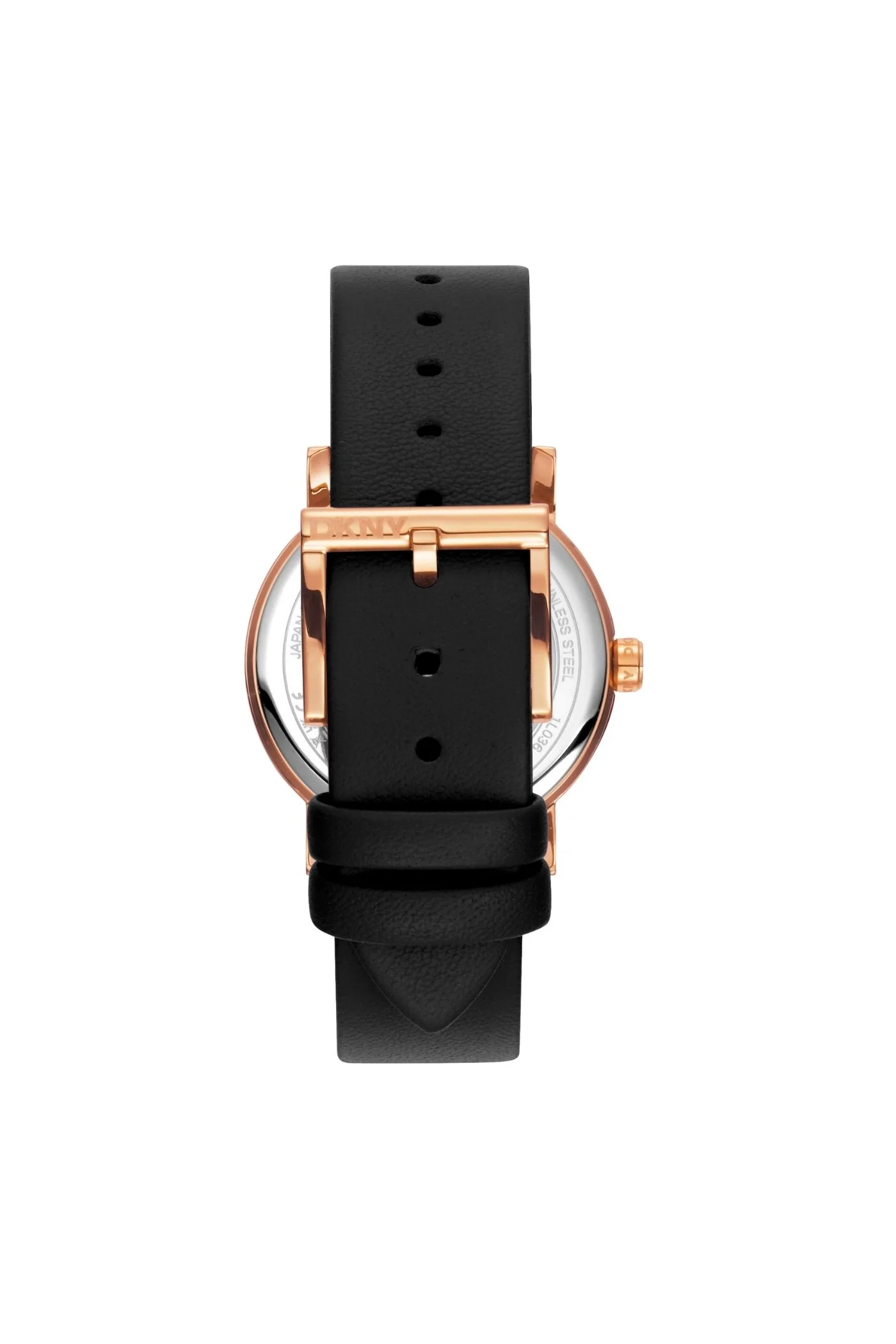 Urban Rose Gold Case & Black Date Dial Watch - Black - Image 2