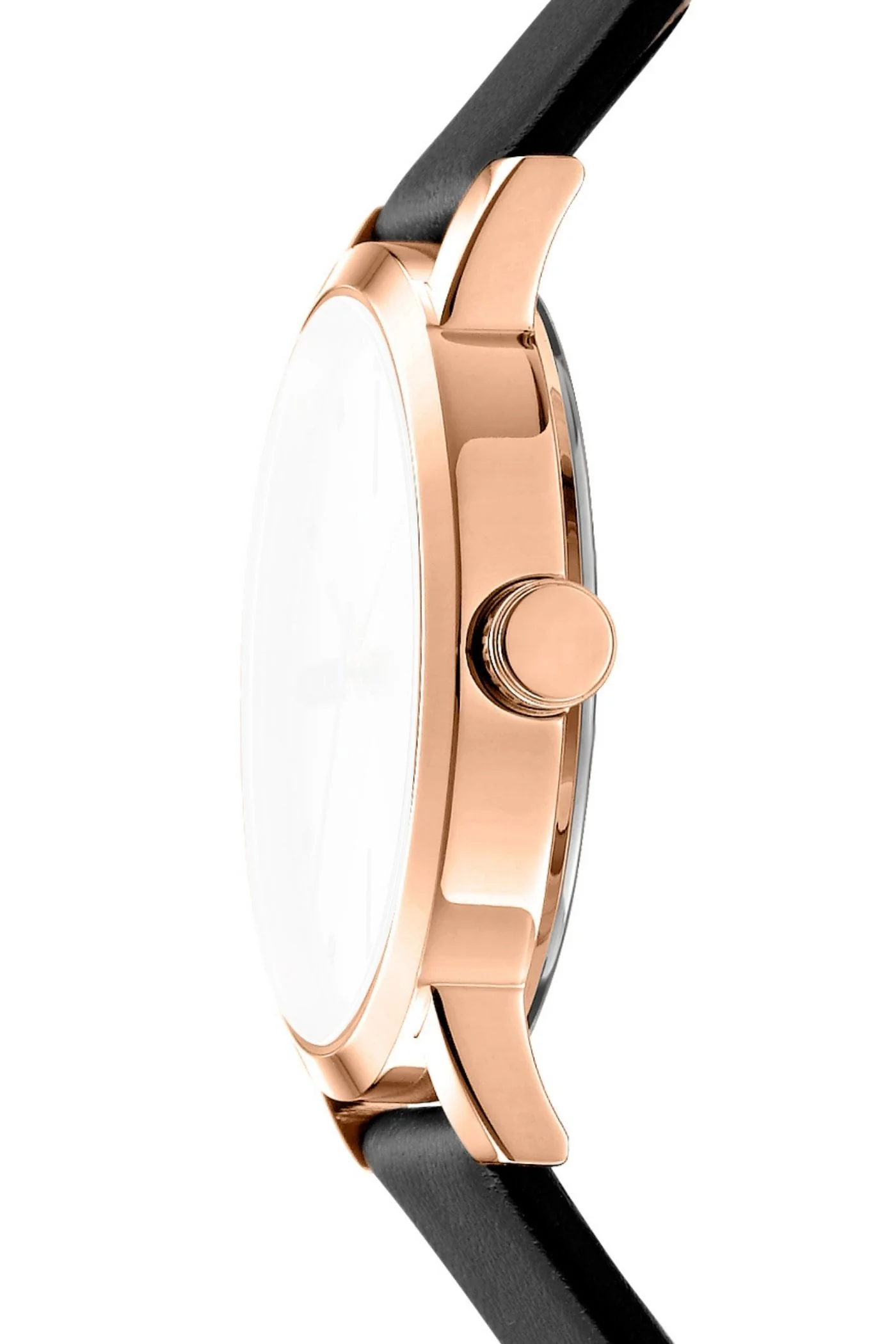 Urban Rose Gold Case & Black Date Dial Watch - Black - Image 3