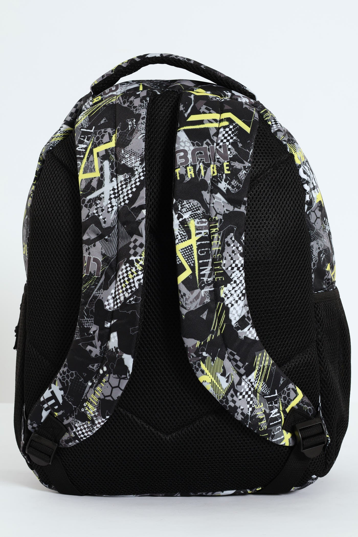 Pre-Boys Urban Skate Squiggle Print School Backpack - Black - Image 3