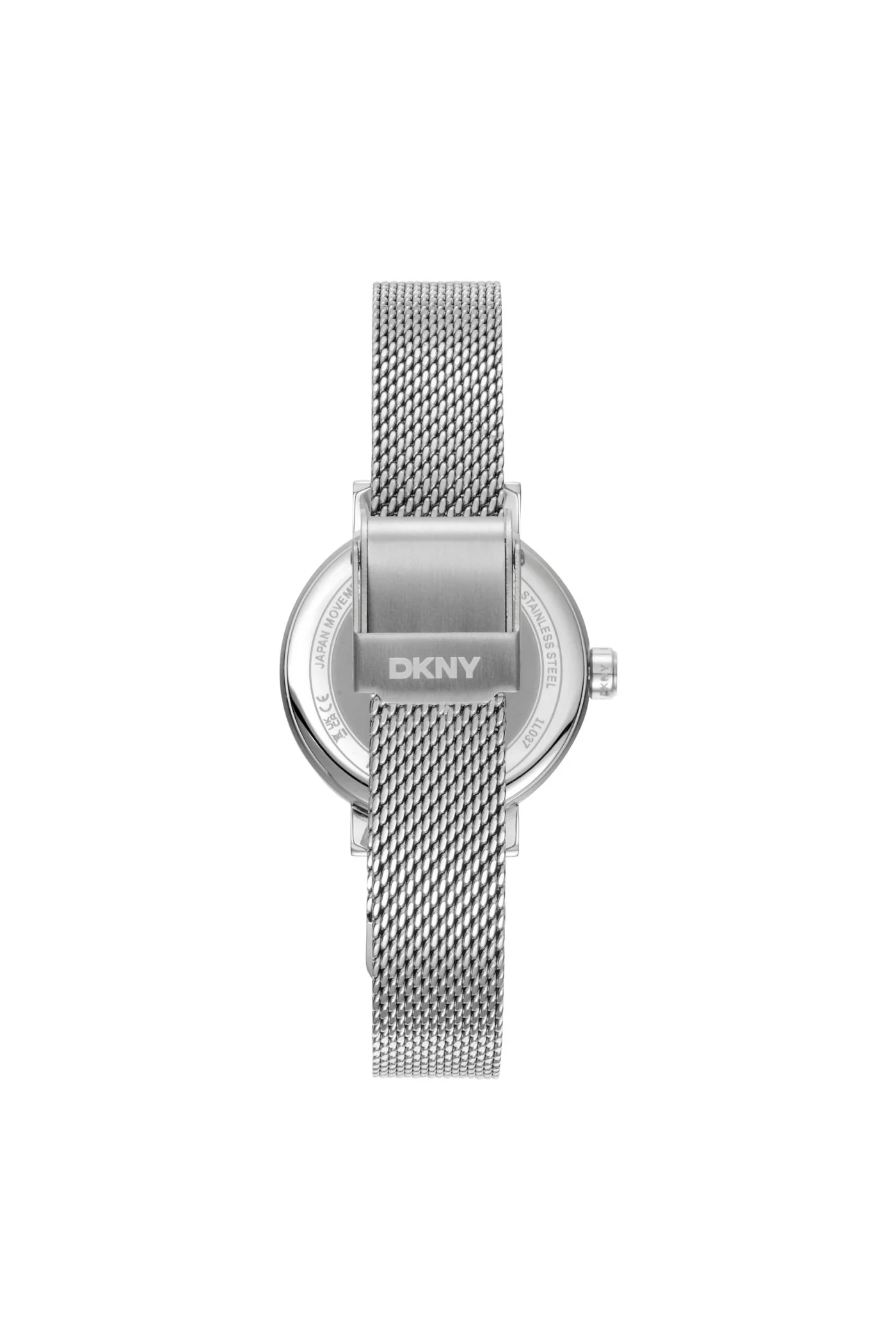 Urban Stainless Steel Case & Silver Stones Dial Watch With Mesh Bracelet - Silver - Image 2
