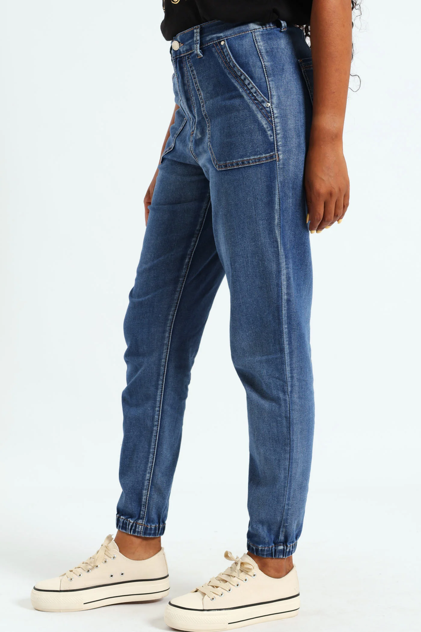 Utility Jogger Jean - Dark Wash Ink - Image 3