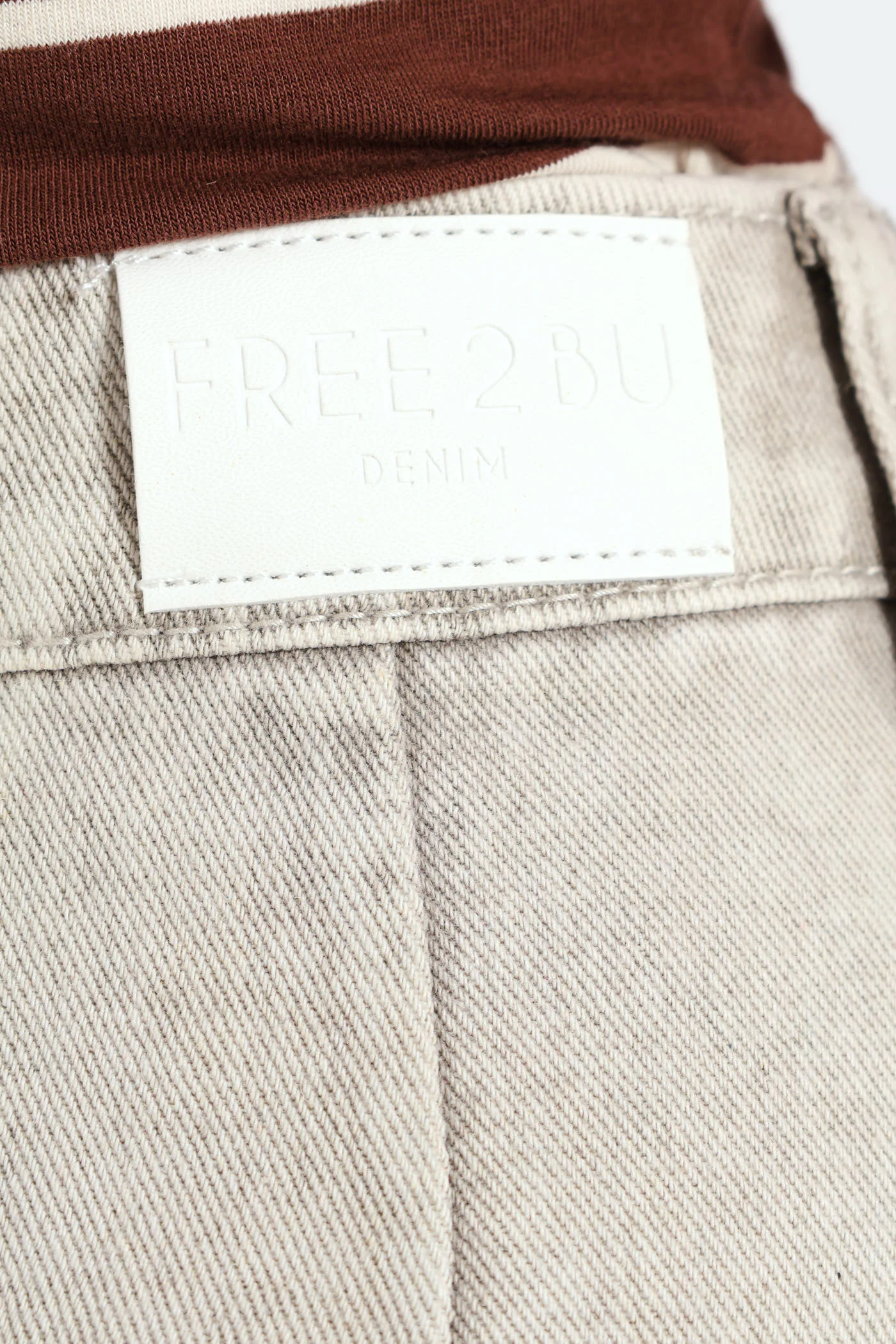 Utility String Denim Mini Skirt - Grey - Image 5