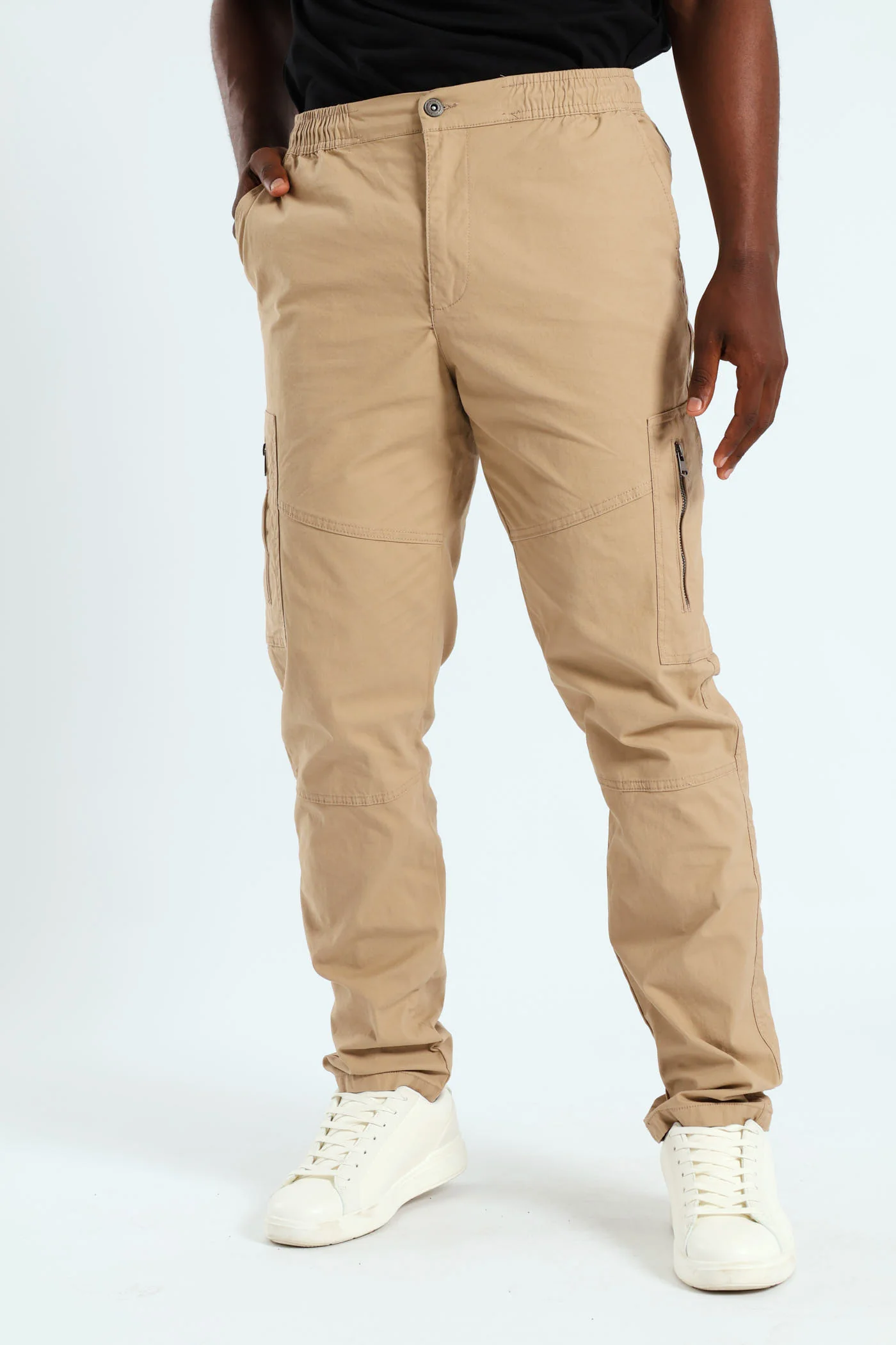 Utility Zip Pocket Pant - Khaki - Image 4