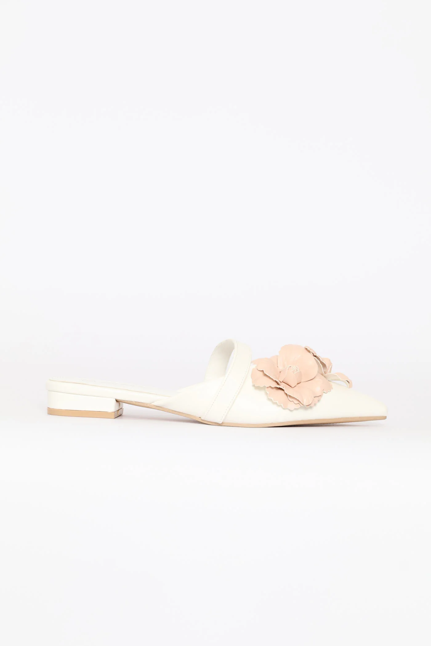 V-Cut Flower Trim Slip On - Off White - Image 2