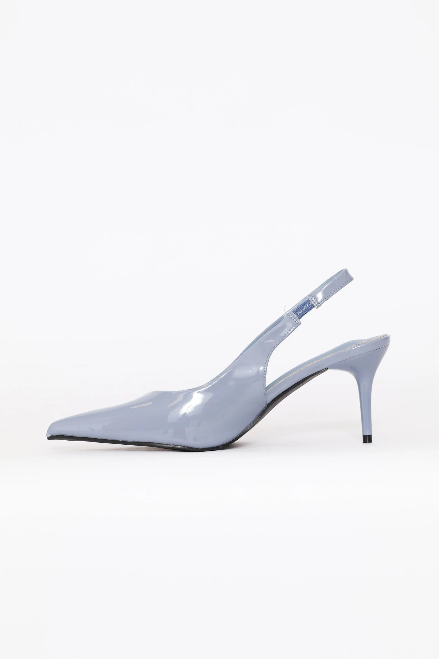 V-Cut Slingback Kitten Heel - Duck Egg - Image 5