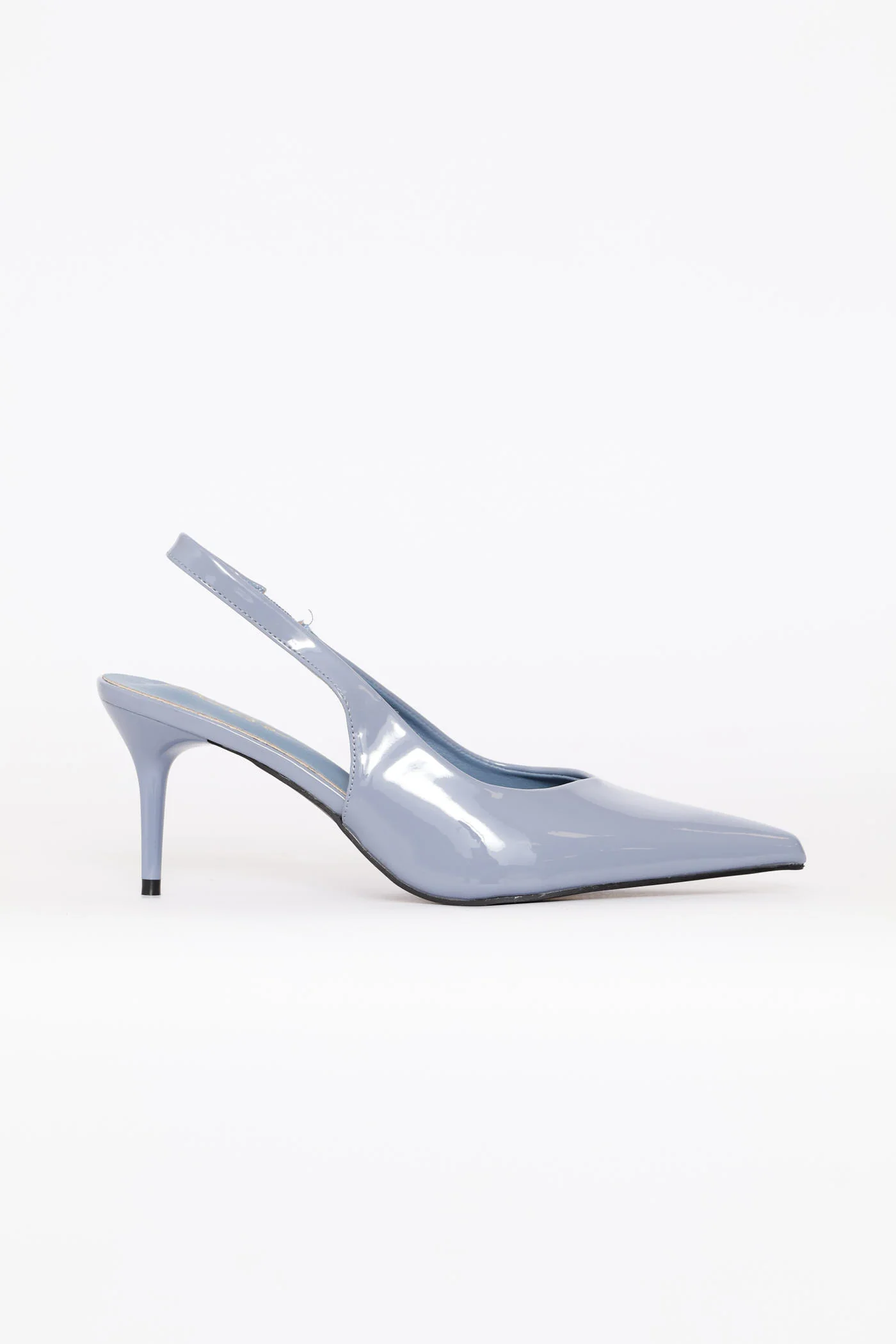 V-Cut Slingback Kitten Heel - Duck Egg - Image 6